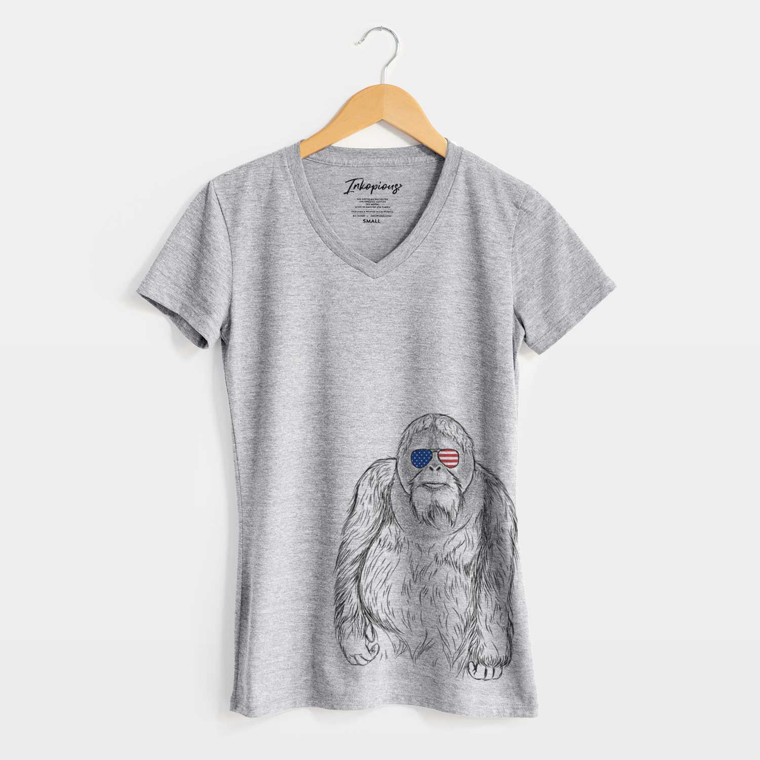 USA Horace the Male Orangutan - Women's Perfect V-neck Shirt