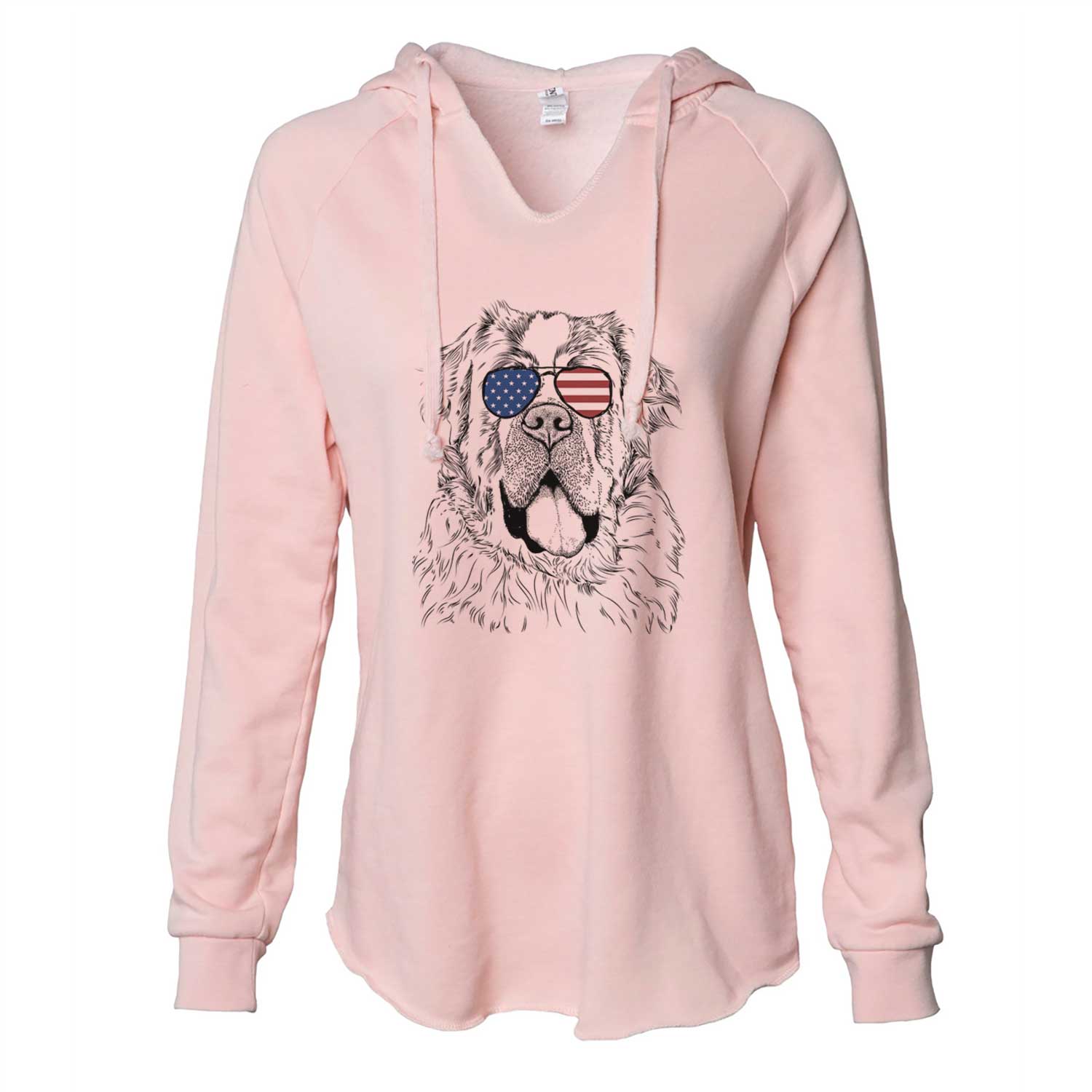 USA Hoss the Saint Bernard - Cali Wave Hooded Sweatshirt