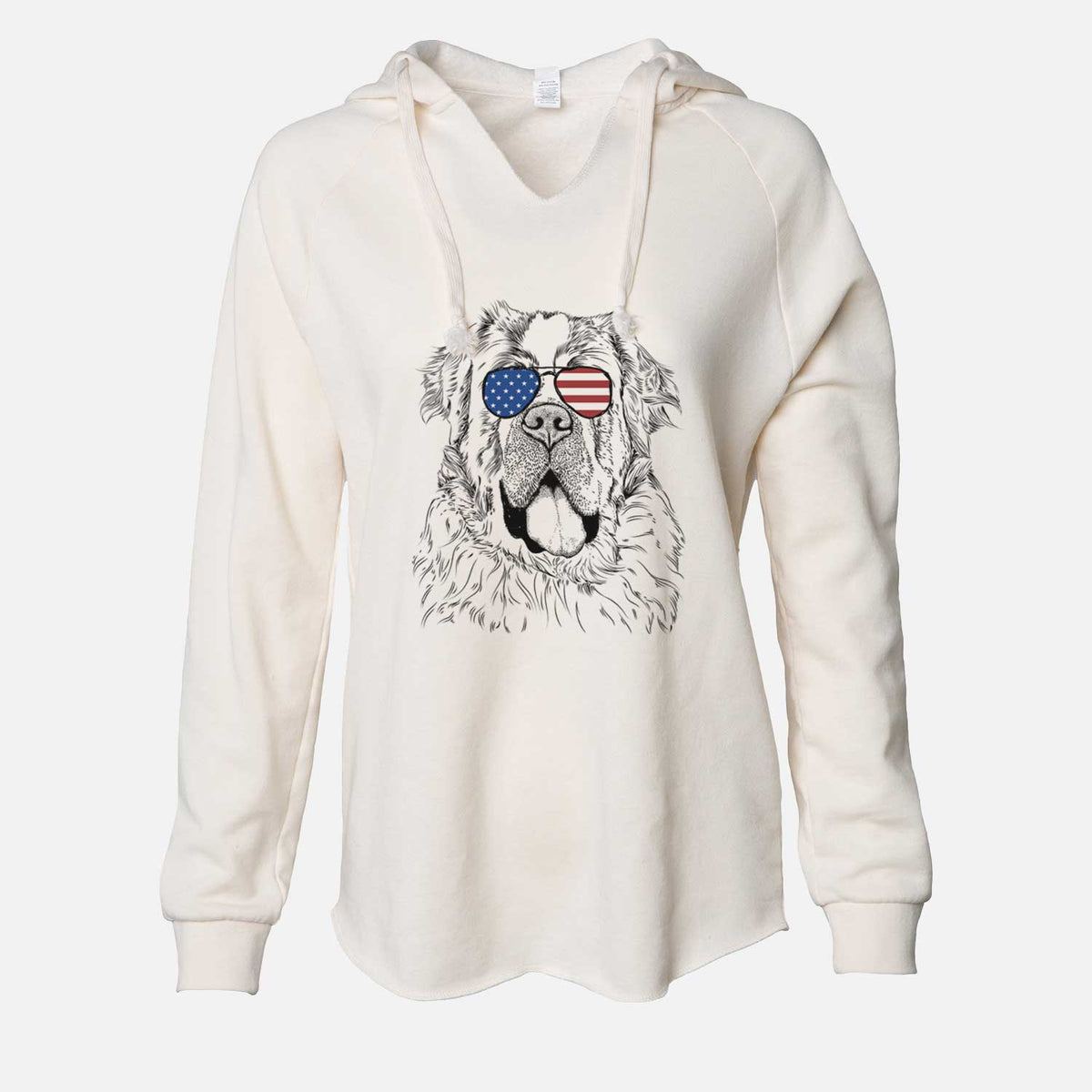 USA Hoss the Saint Bernard - Cali Wave Hooded Sweatshirt