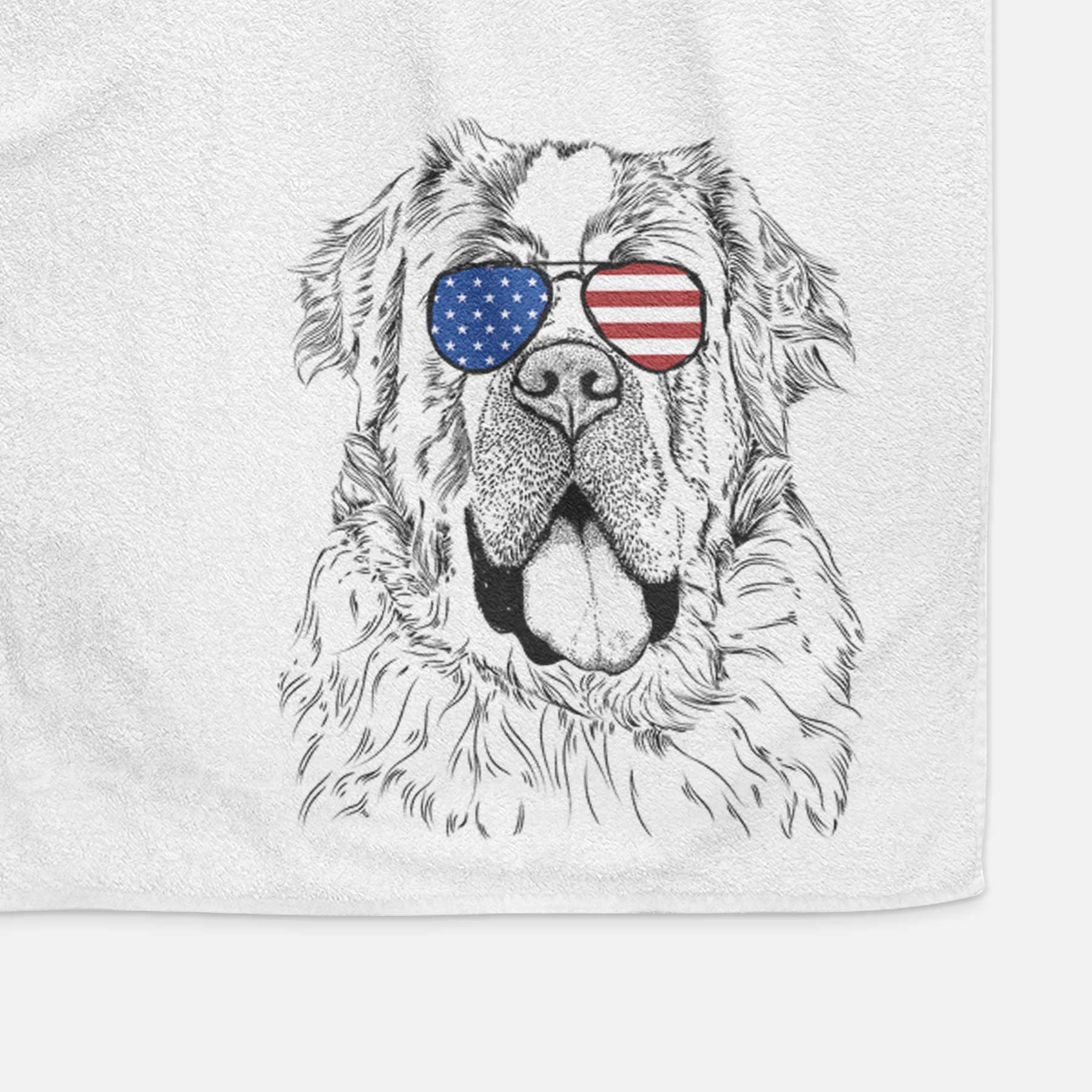 Hoss the Saint Bernard Decorative Hand Towel