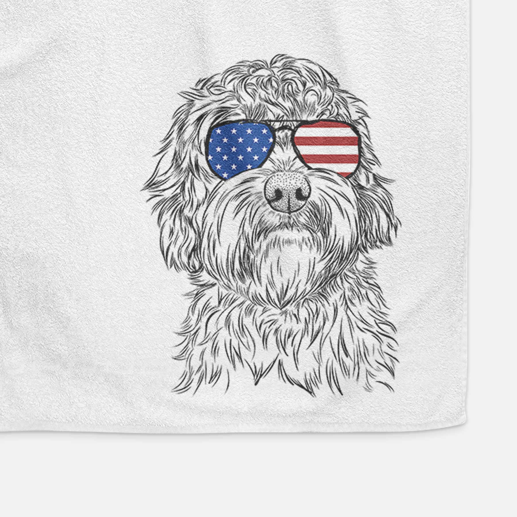 Huckleberry the Australian Labradoodle Decorative Hand Towel