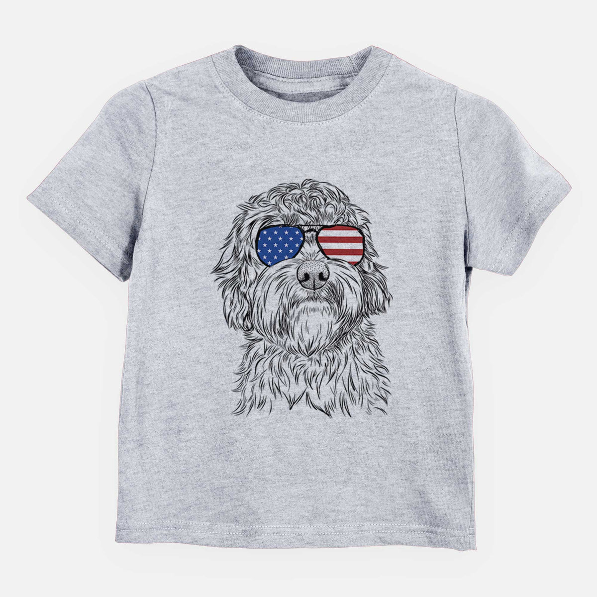 USA Huckleberry the Australian Labradoodle - Kids/Youth/Toddler Shirt