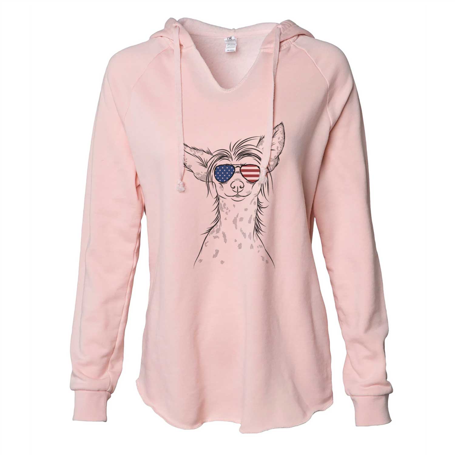 USA Hudson the Chinese Crested - Cali Wave Hooded Sweatshirt