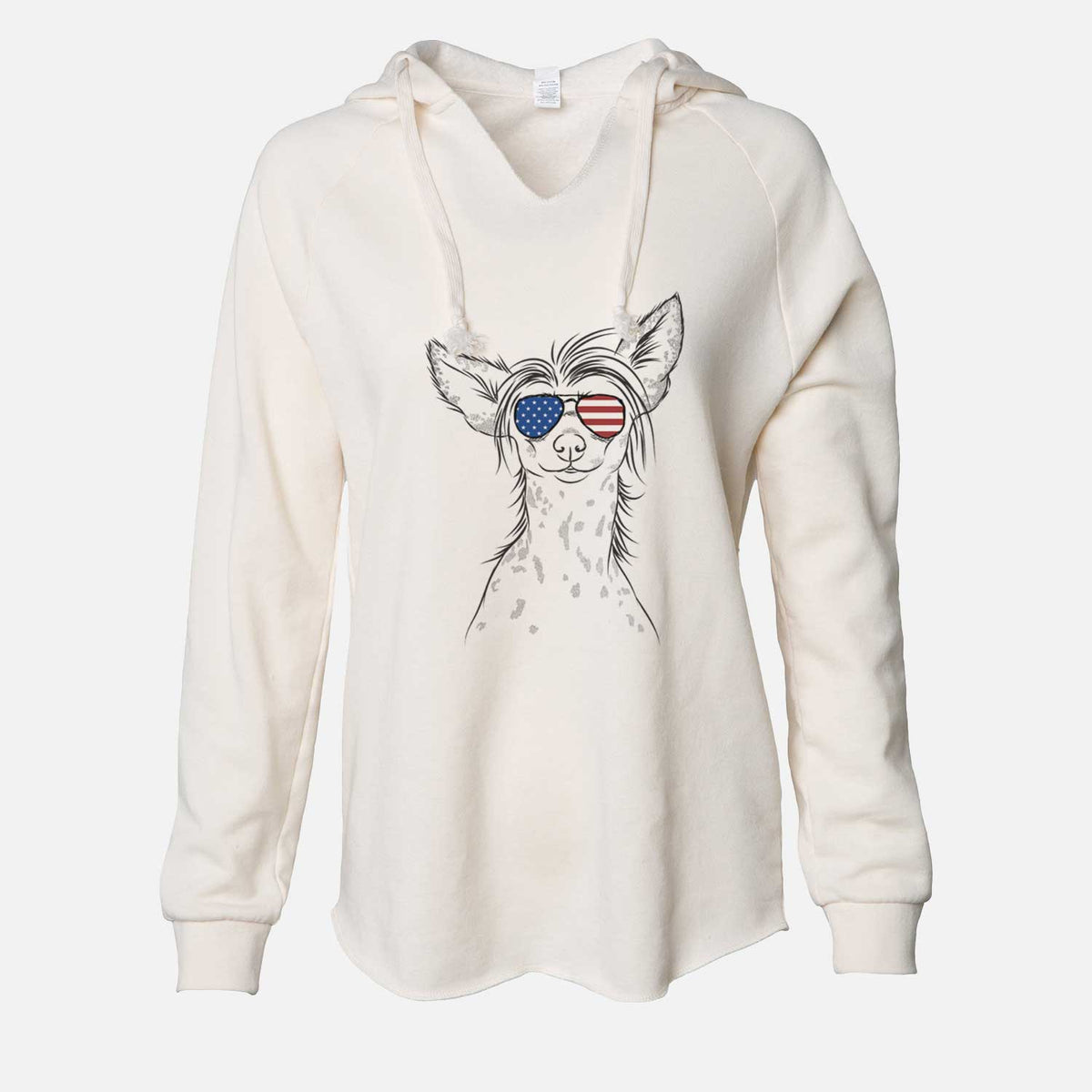 USA Hudson the Chinese Crested - Cali Wave Hooded Sweatshirt