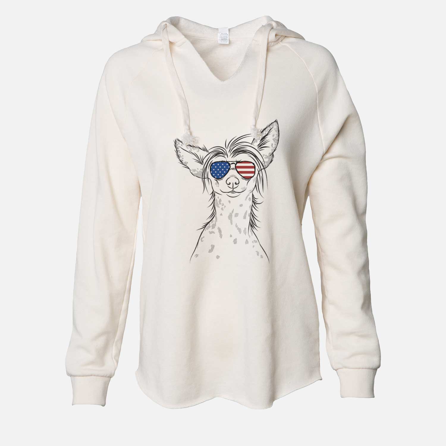USA Hudson the Chinese Crested - Cali Wave Hooded Sweatshirt