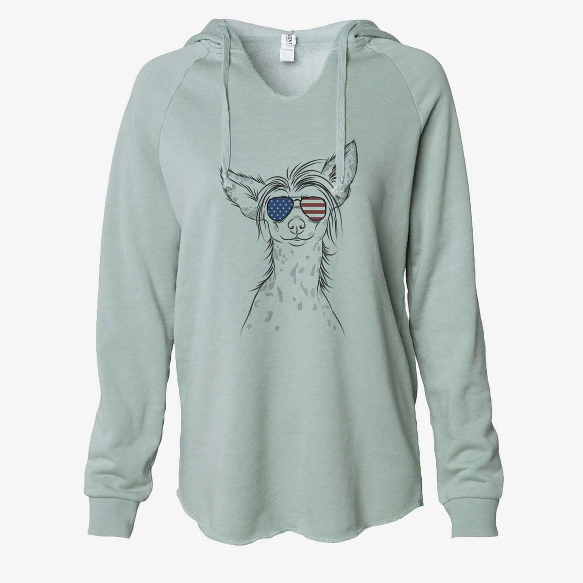 USA Hudson the Chinese Crested - Cali Wave Hooded Sweatshirt