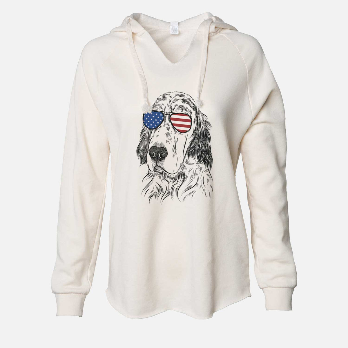 USA Hutch the English Setter - Cali Wave Hooded Sweatshirt