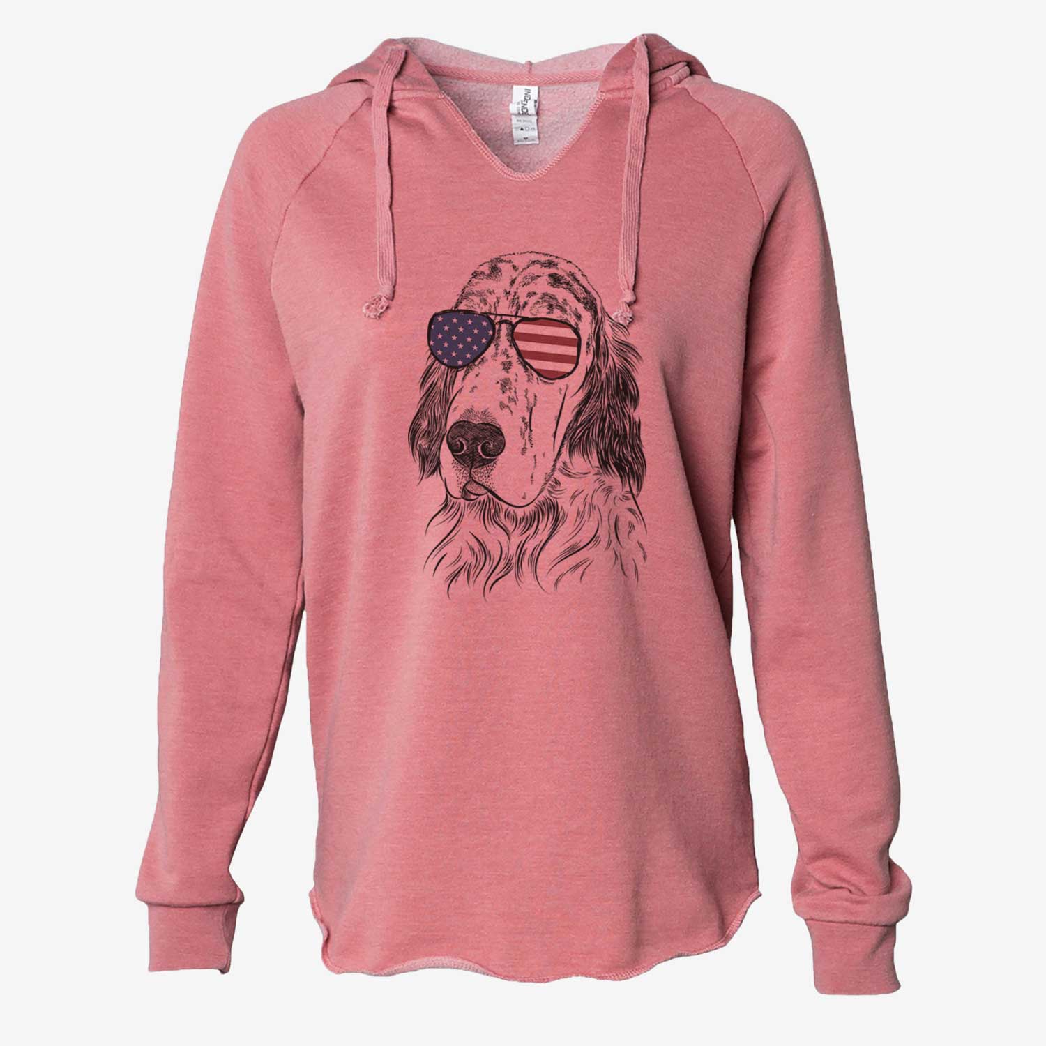 USA Hutch the English Setter - Cali Wave Hooded Sweatshirt