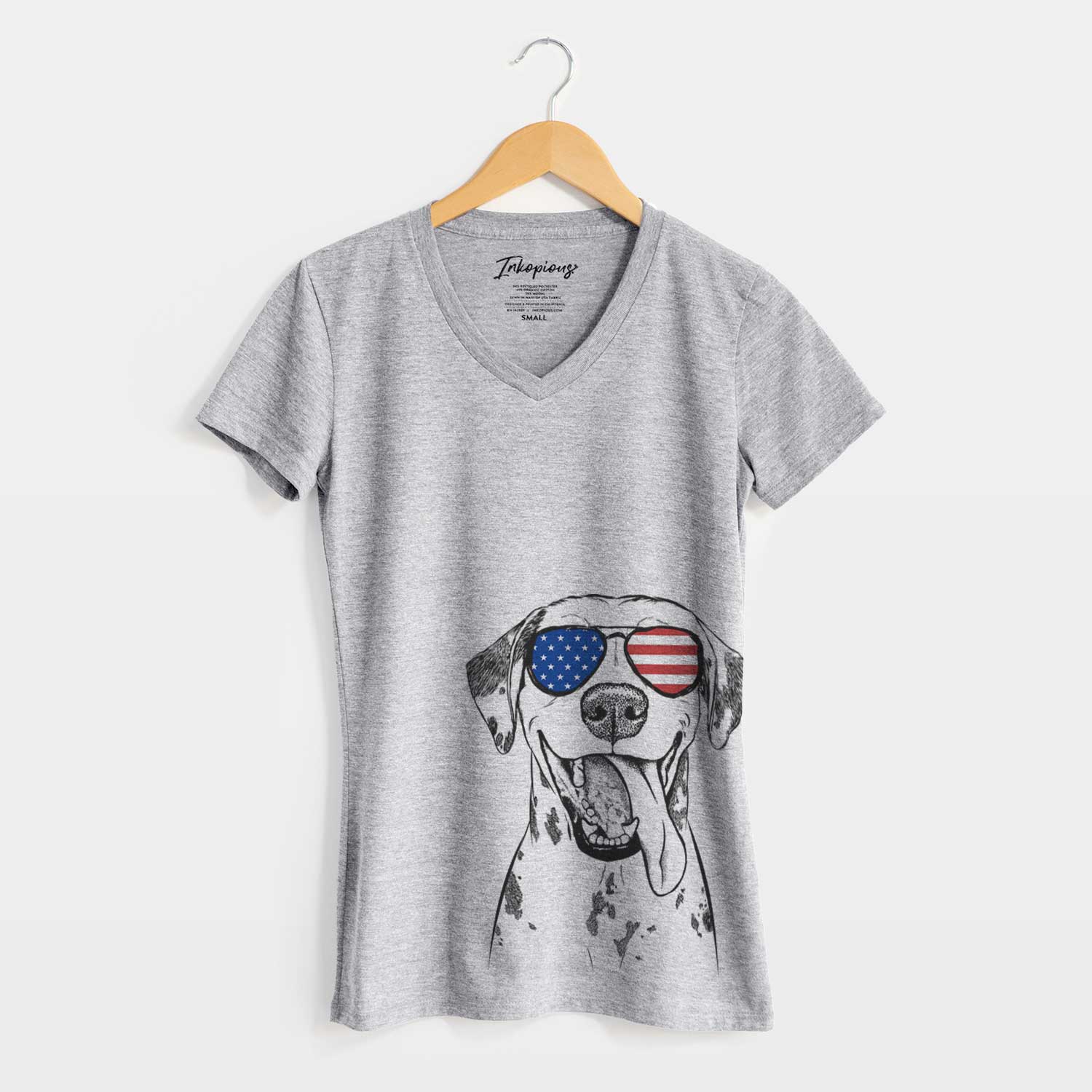 USA Hydro the Dalmatian - Women's Perfect V-neck Shirt