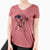 USA Hydro the Dalmatian - Women's Perfect V-neck Shirt