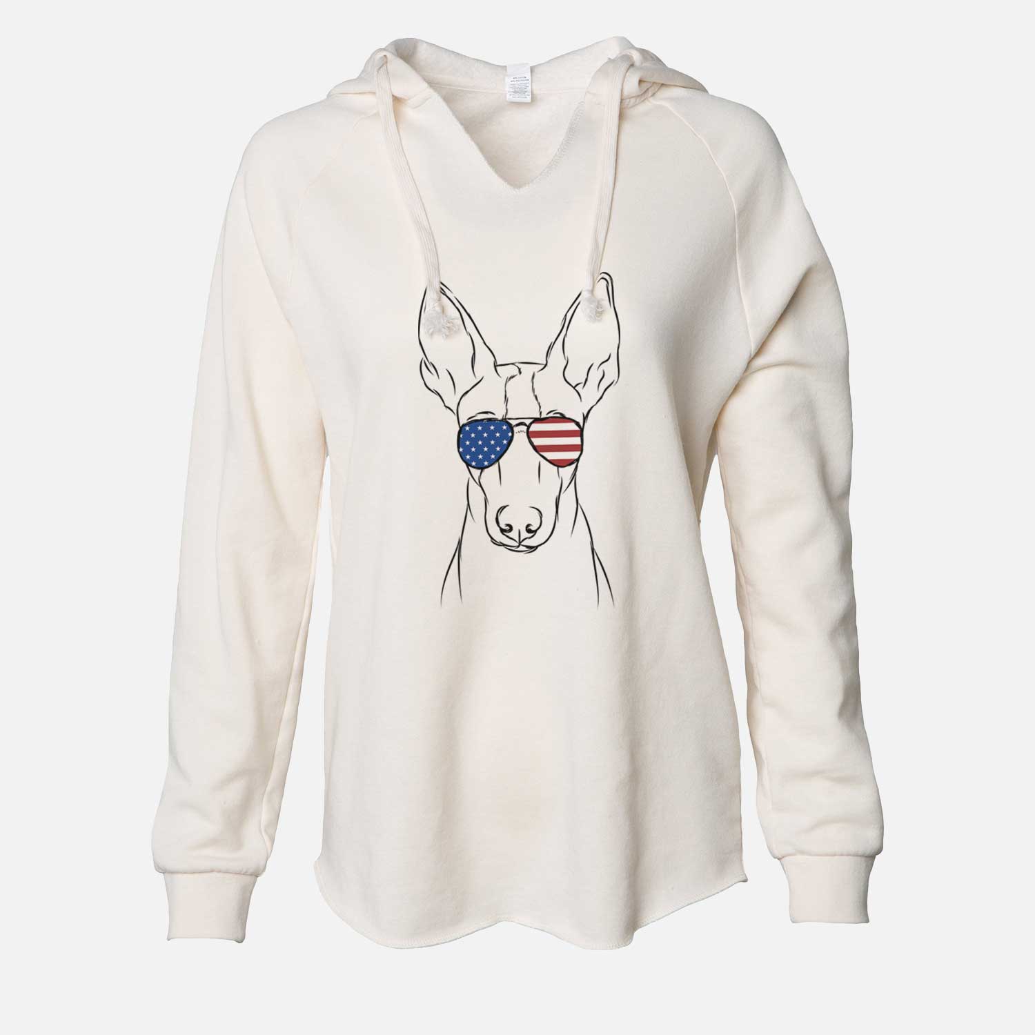 USA Indy the Ibizan Hound - Cali Wave Hooded Sweatshirt