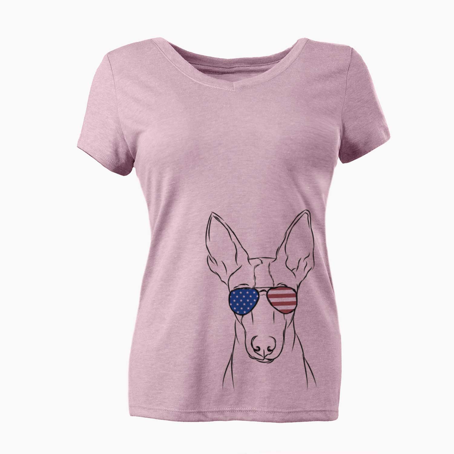 USA Indy the Ibizan Hound - Women's Perfect V-neck Shirt