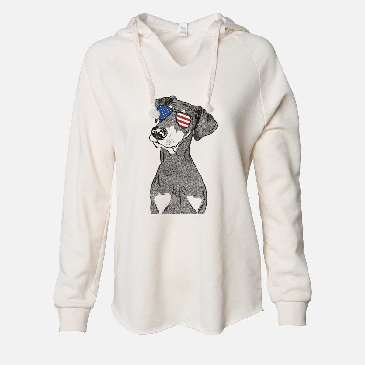 USA Iroh the Doberman Pinscher - Cali Wave Hooded Sweatshirt