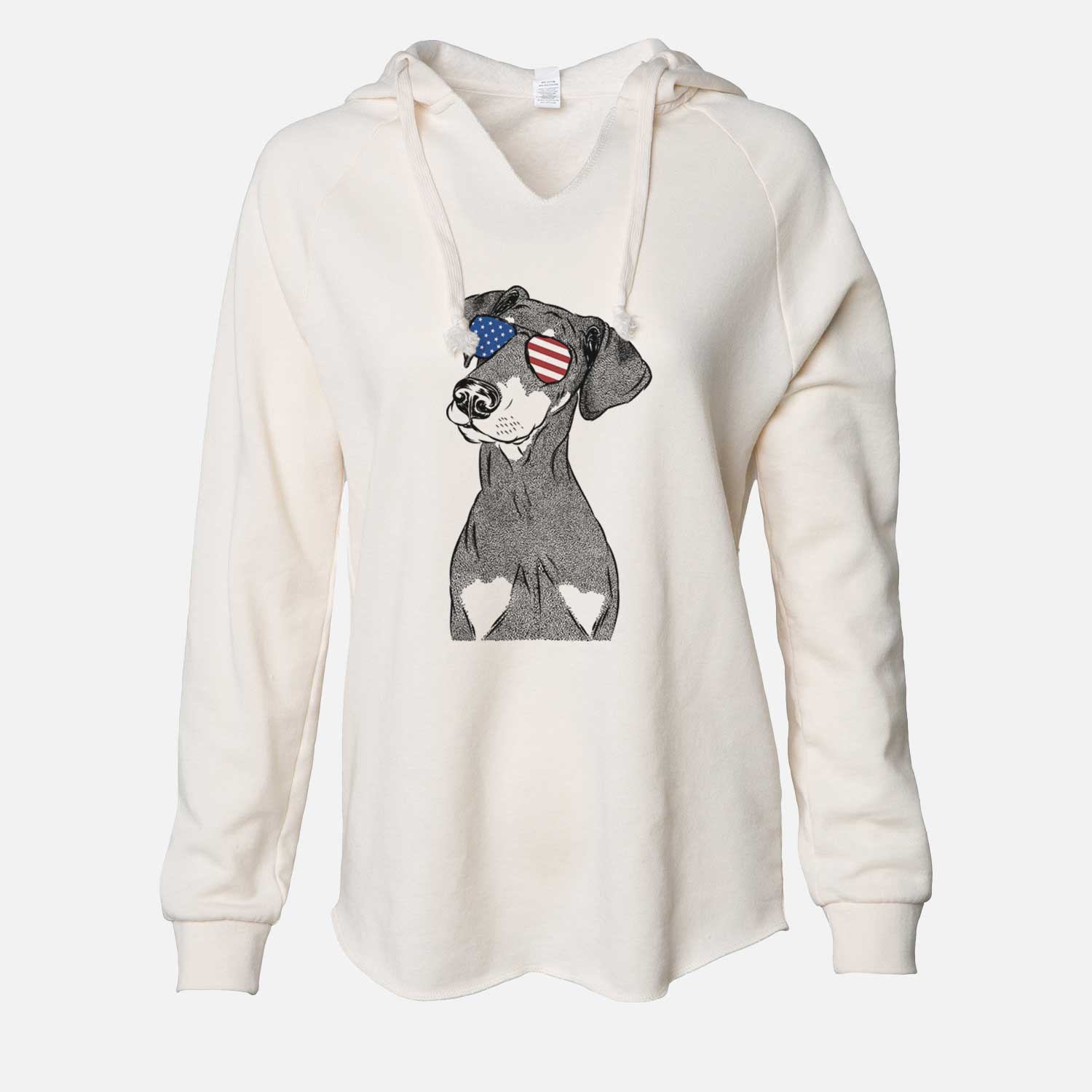 USA Iroh the Doberman Pinscher - Cali Wave Hooded Sweatshirt