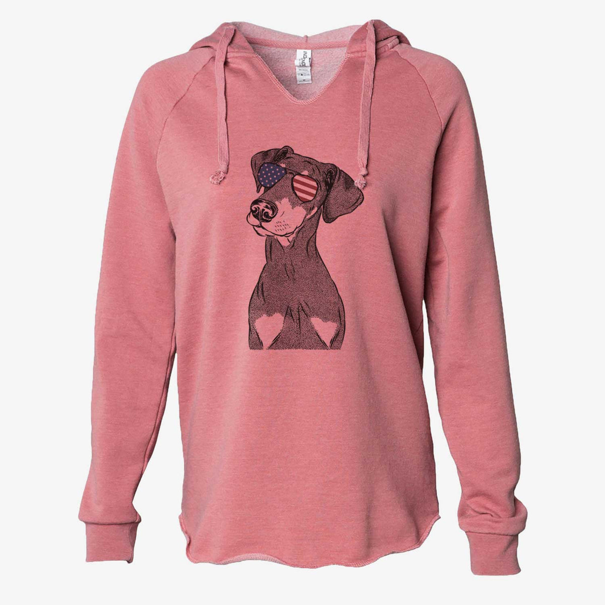 USA Iroh the Doberman Pinscher - Cali Wave Hooded Sweatshirt