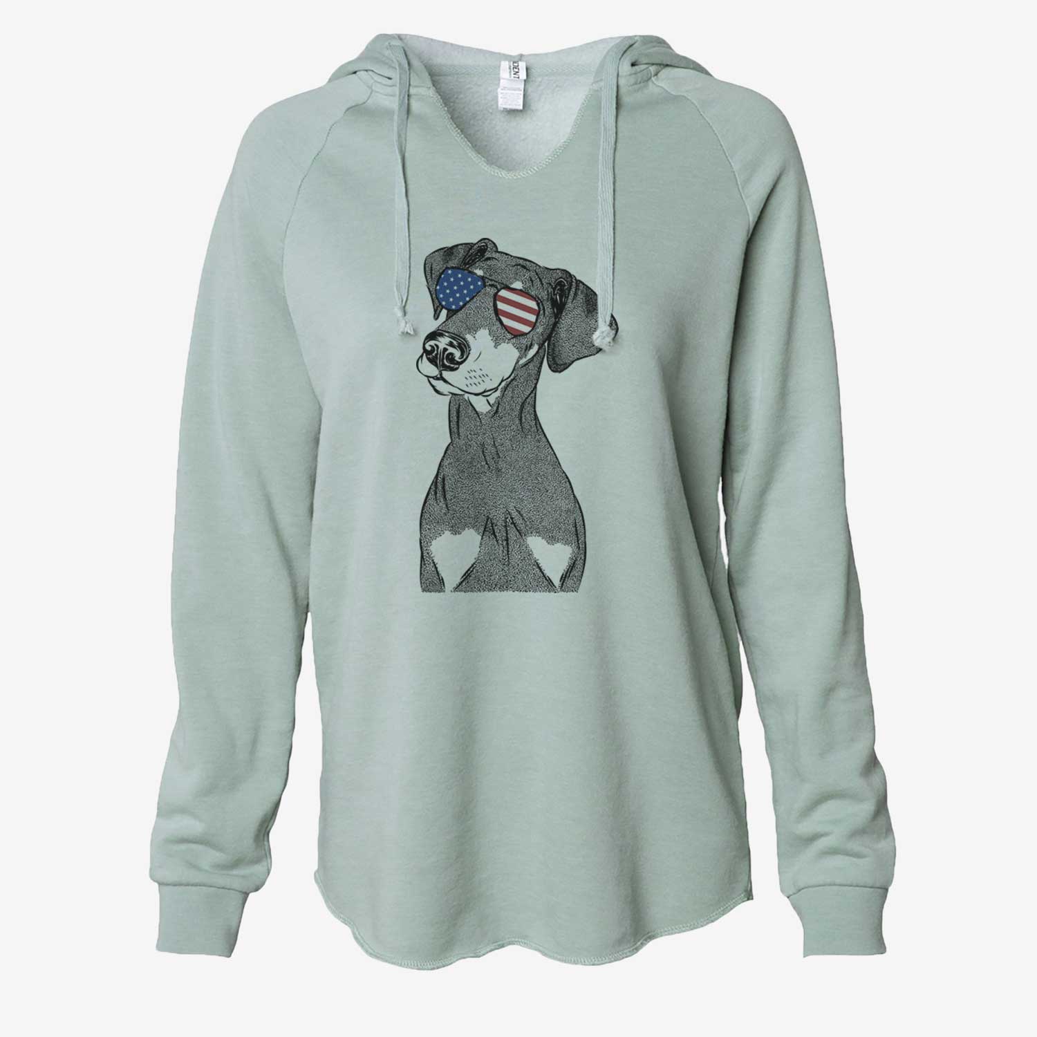 USA Iroh the Doberman Pinscher - Cali Wave Hooded Sweatshirt