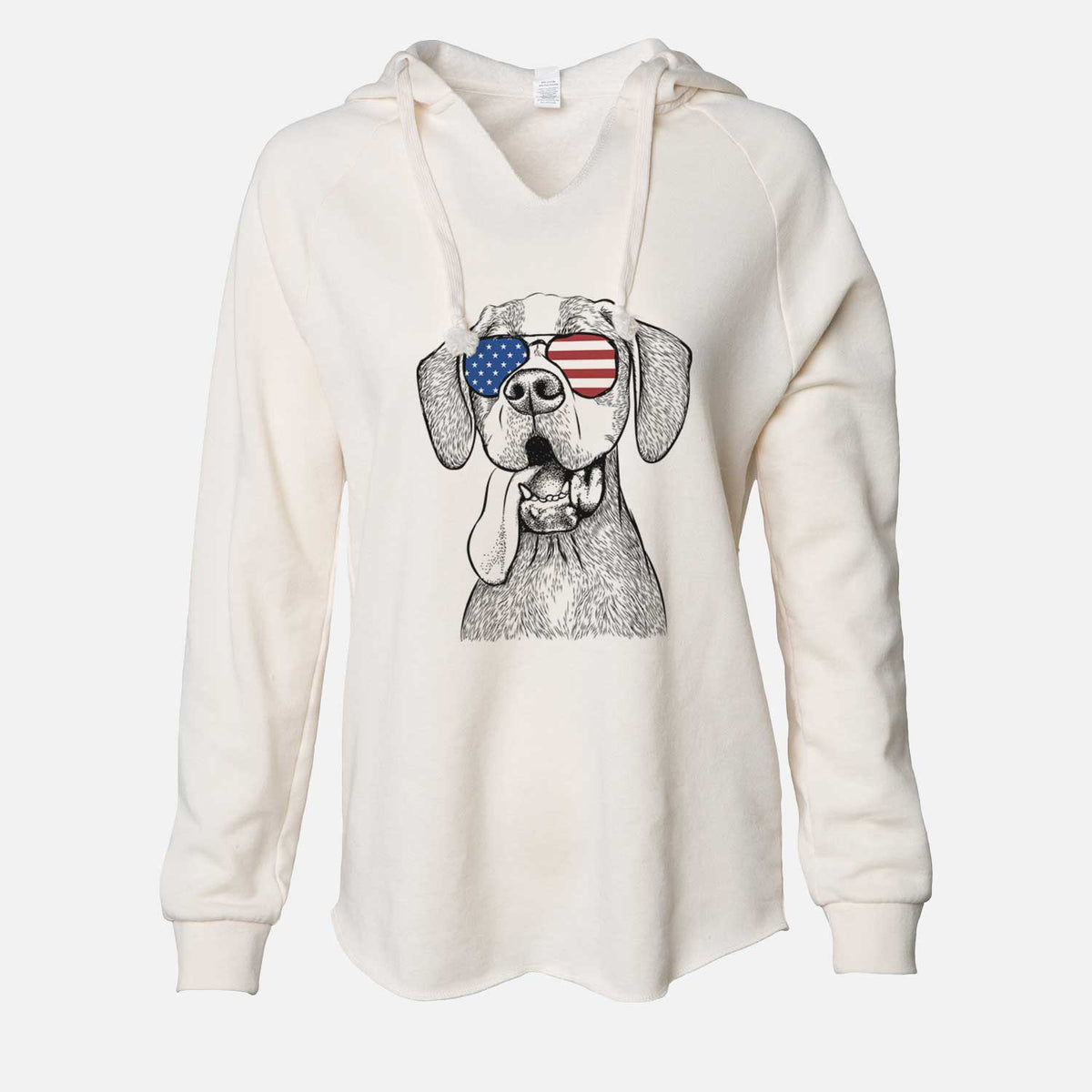 USA Irwin the English Pointer - Cali Wave Hooded Sweatshirt