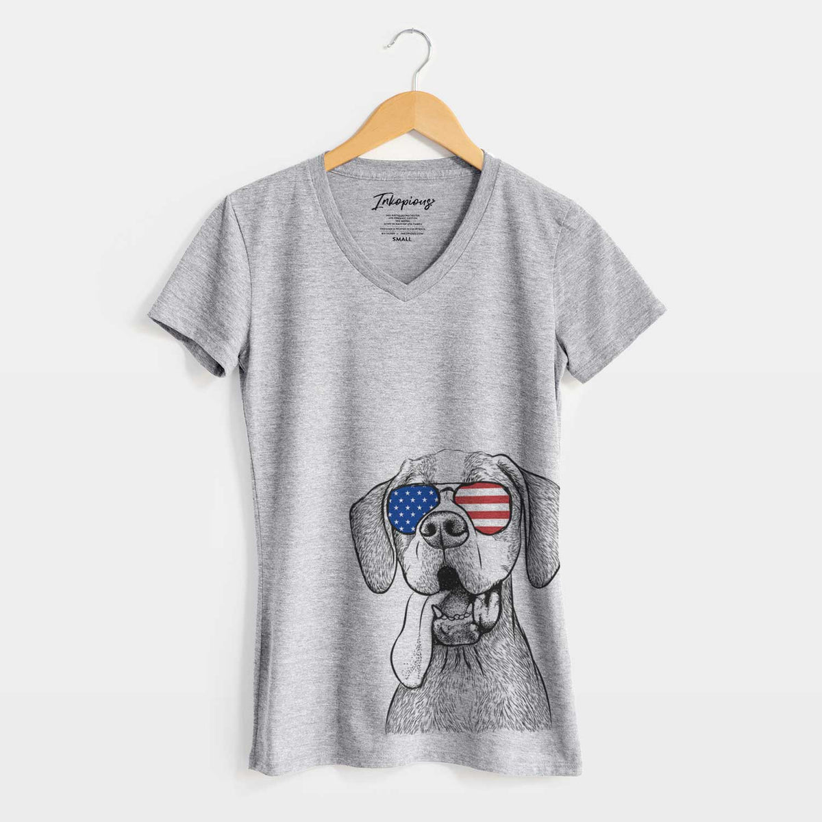 USA Irwin the English Pointer - Women's Perfect V-neck Shirt