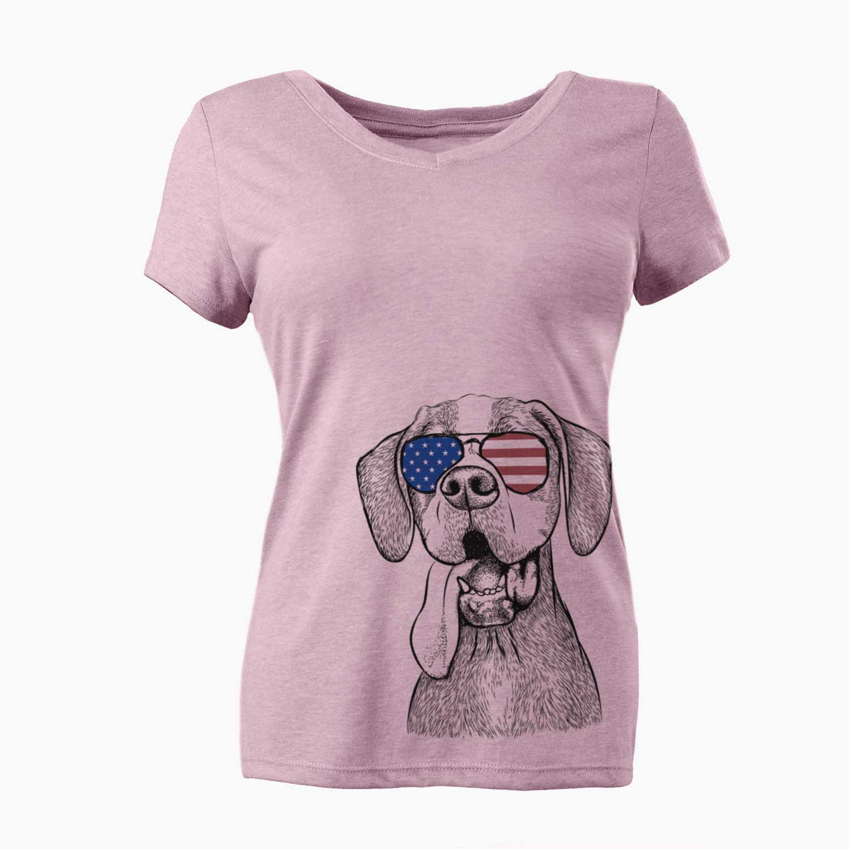 USA Irwin the English Pointer - Women's Perfect V-neck Shirt