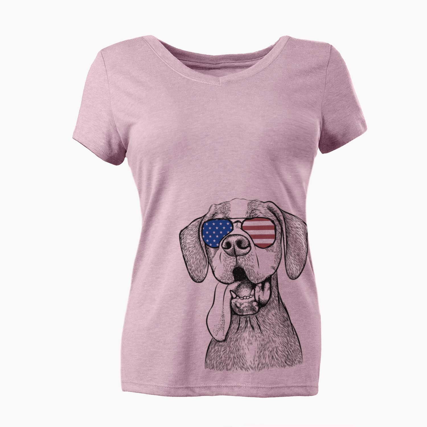 USA Irwin the English Pointer - Women's Perfect V-neck Shirt