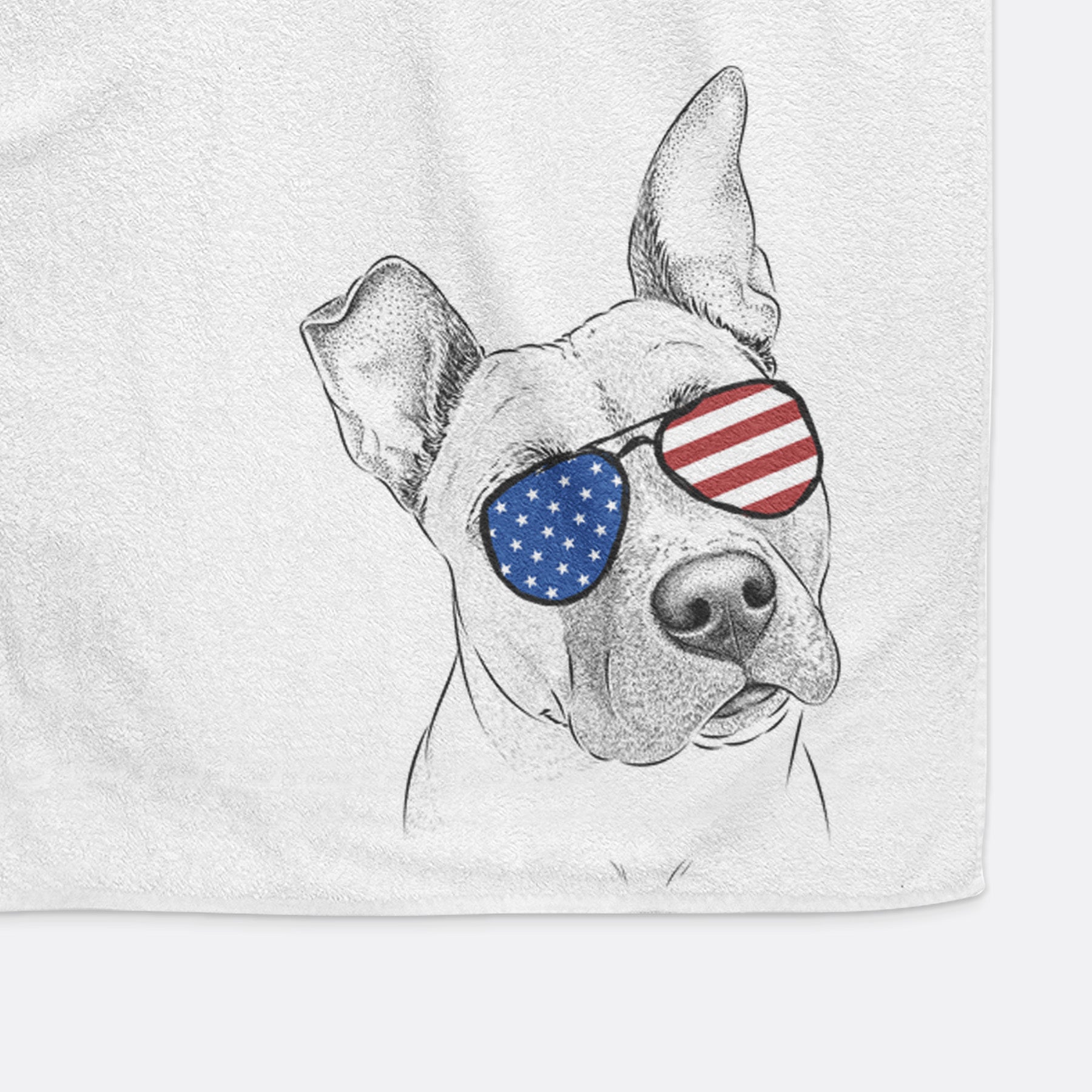 Ivy the Pitbull Mix Decorative Hand Towel