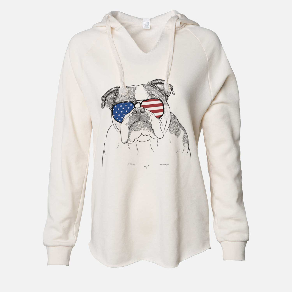 USA Jack the English Bulldog - Cali Wave Hooded Sweatshirt