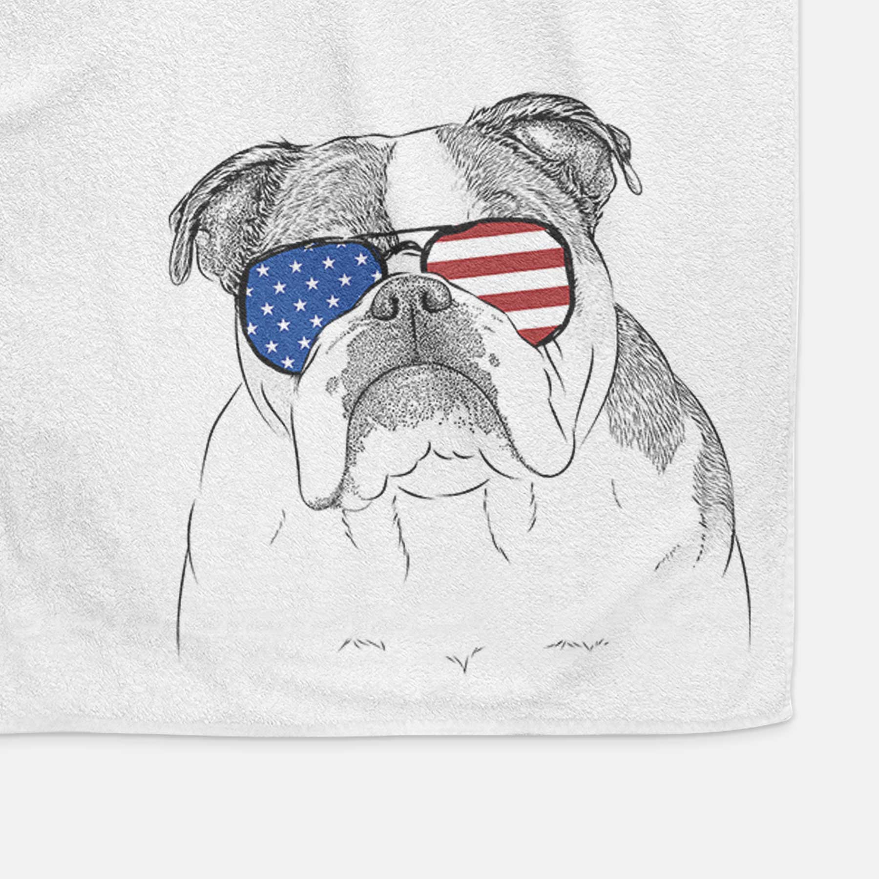 Jack the English Bulldog Decorative Hand Towel