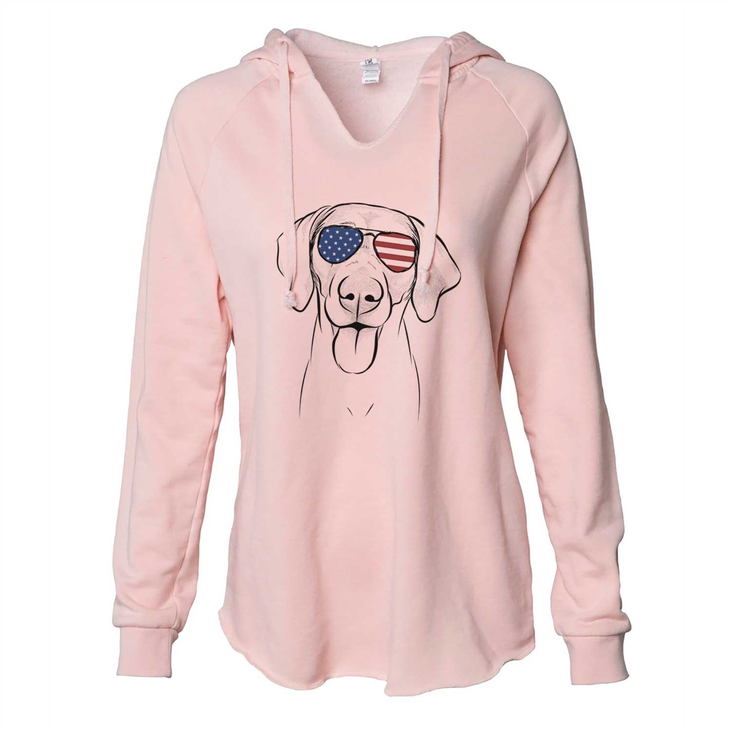 USA Jackson the Weimaraner - Cali Wave Hooded Sweatshirt