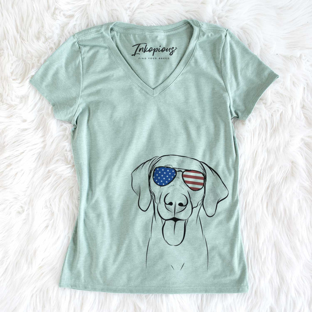 USA Jackson the Weimaraner - Women's Perfect V-neck Shirt