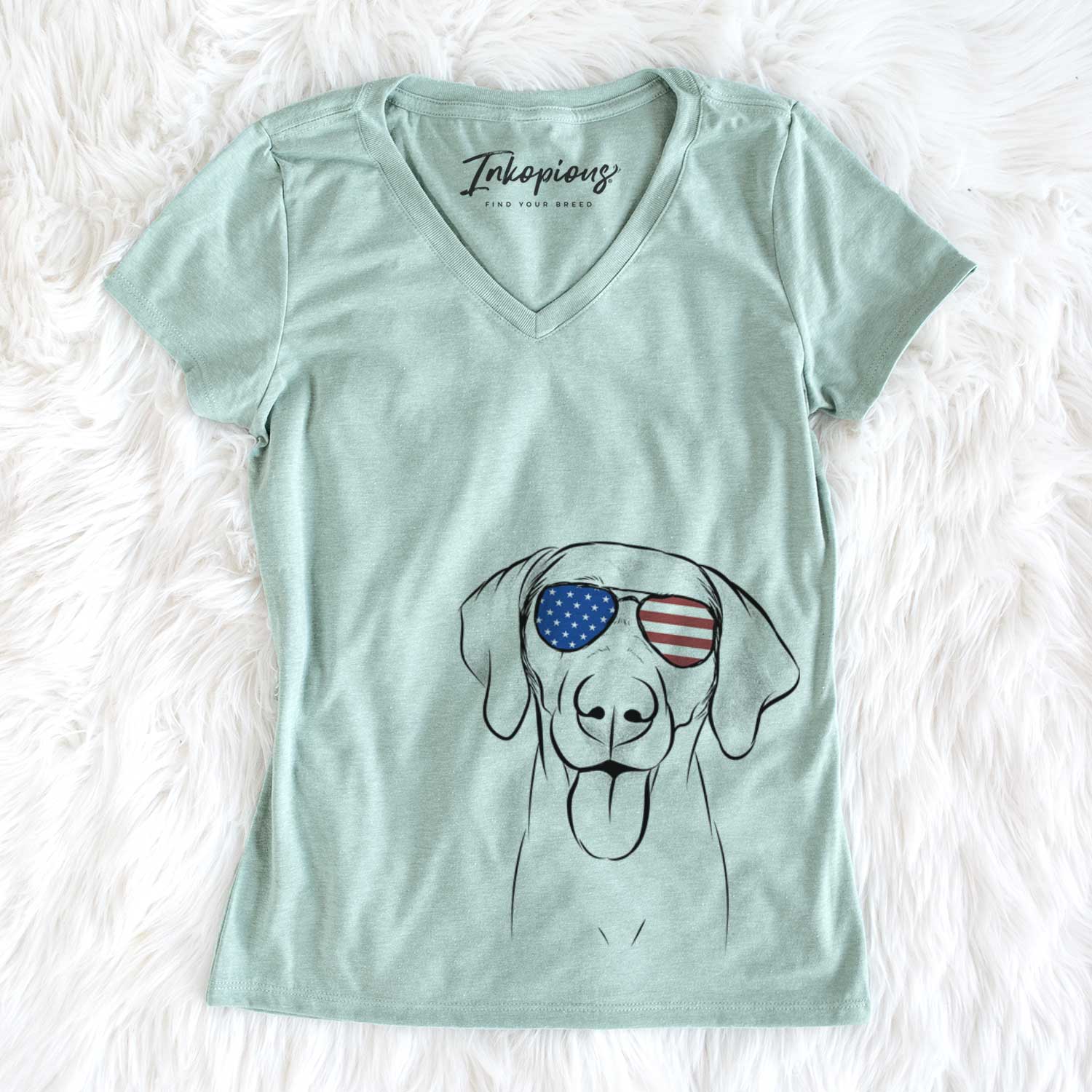 USA Jackson the Weimaraner - Women's Perfect V-neck Shirt