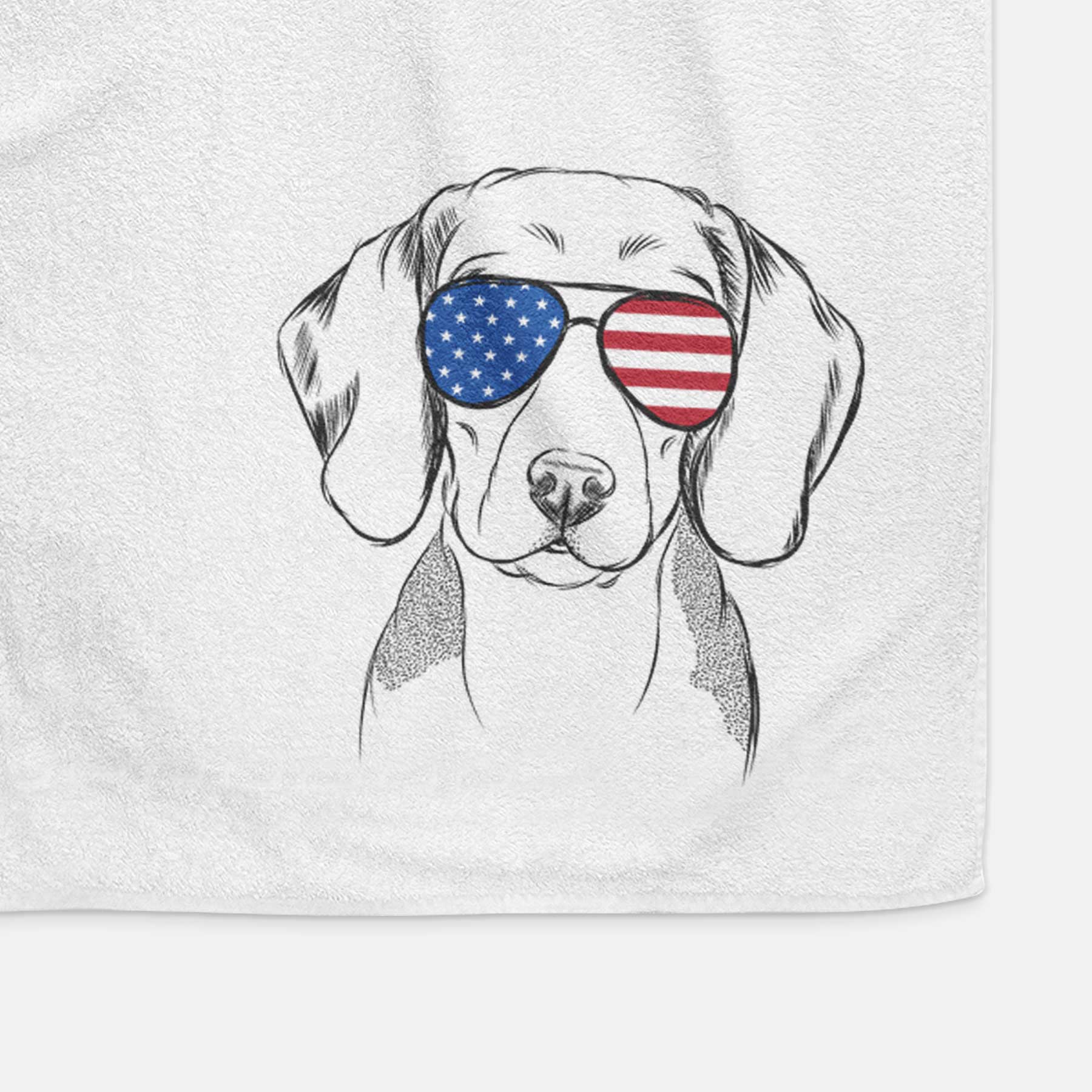 Jake the Beagle Decorative Hand Towel