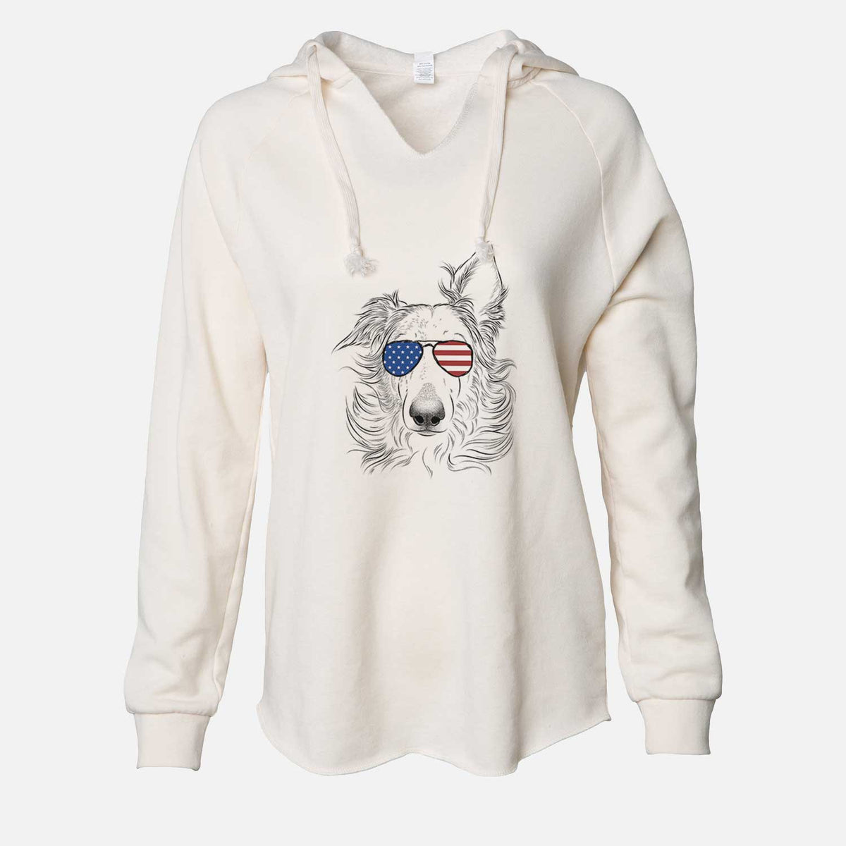 USA Jasha the Borzoi - Cali Wave Hooded Sweatshirt