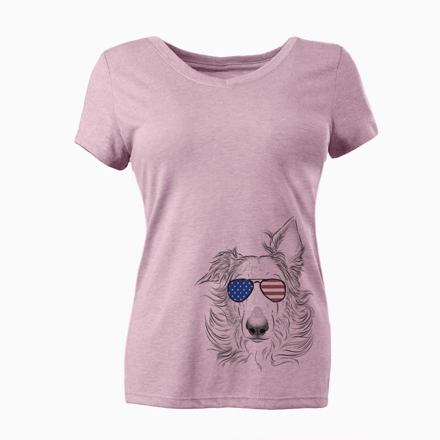 USA Jasha the Borzoi - Women's Perfect V-neck Shirt