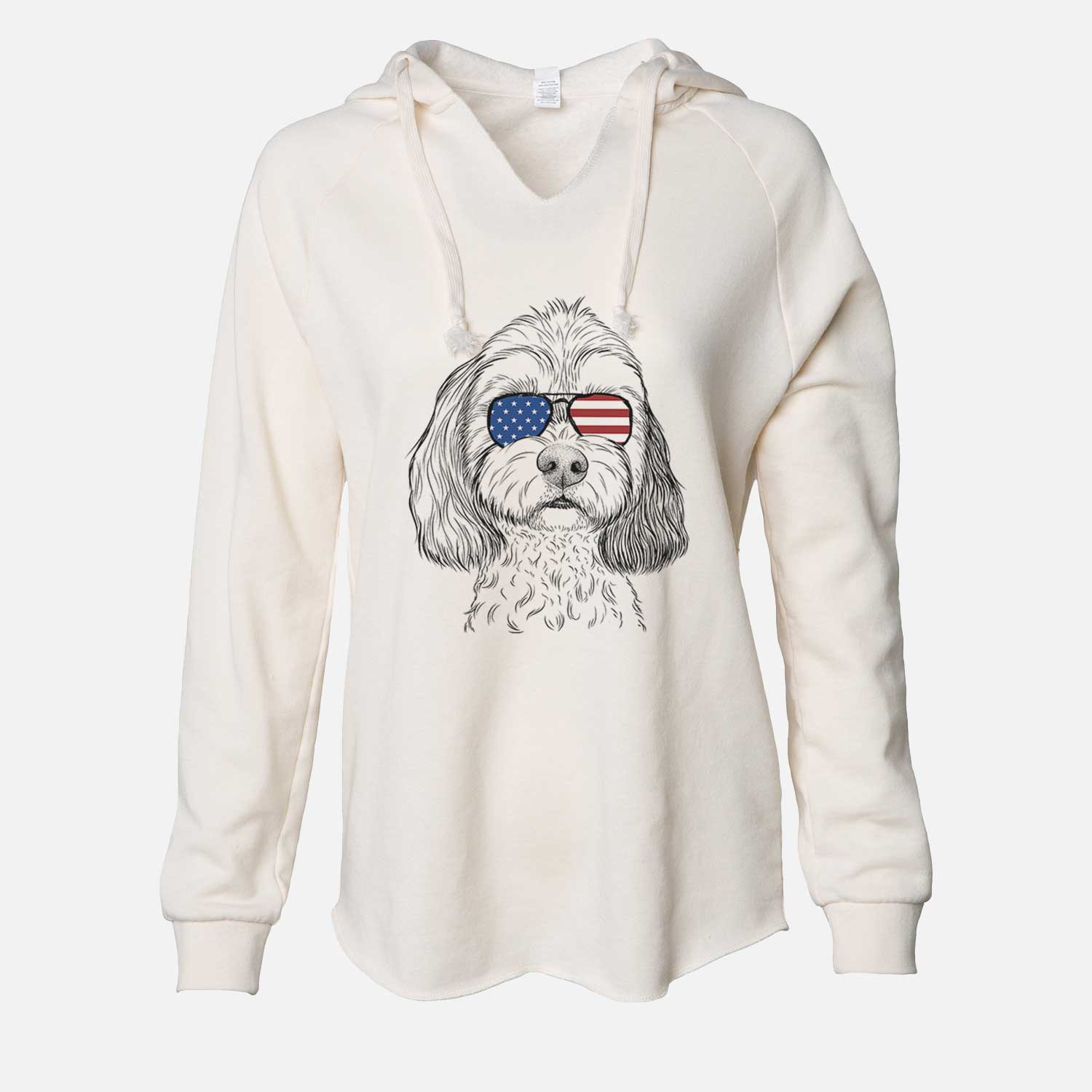 USA Jasper Diggins the Cavapoo - Cali Wave Hooded Sweatshirt