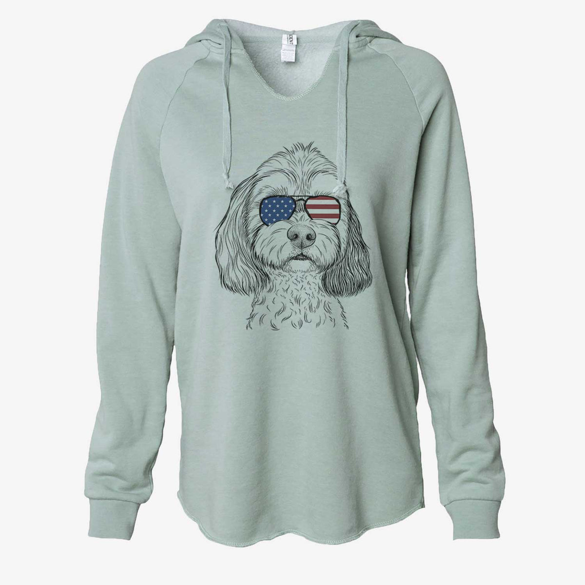 USA Jasper Diggins the Cavapoo - Cali Wave Hooded Sweatshirt