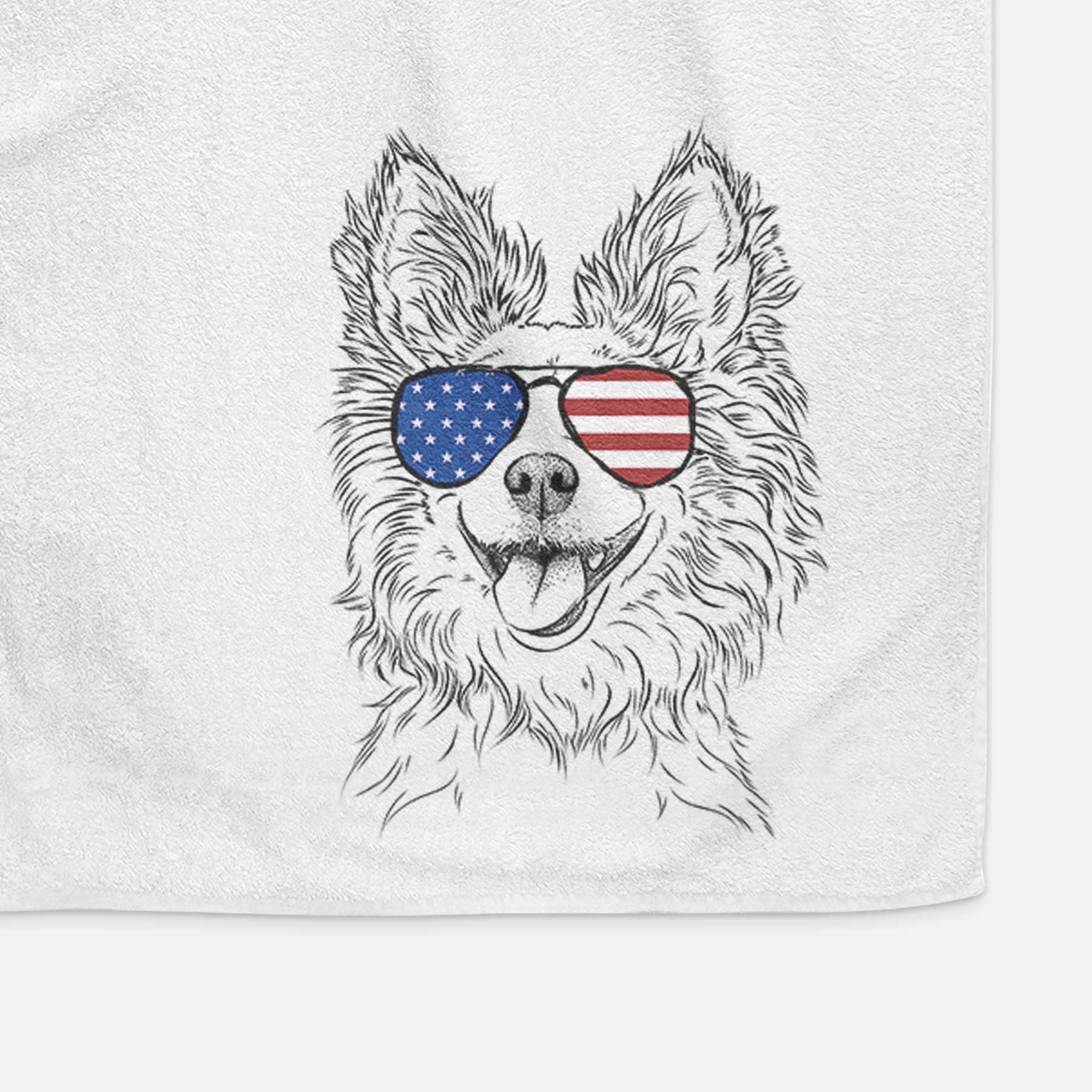 Jasper the Pomchi Decorative Hand Towel