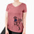 USA Jax the American Pitbull Terrier Mix - Women's Perfect V-neck Shirt