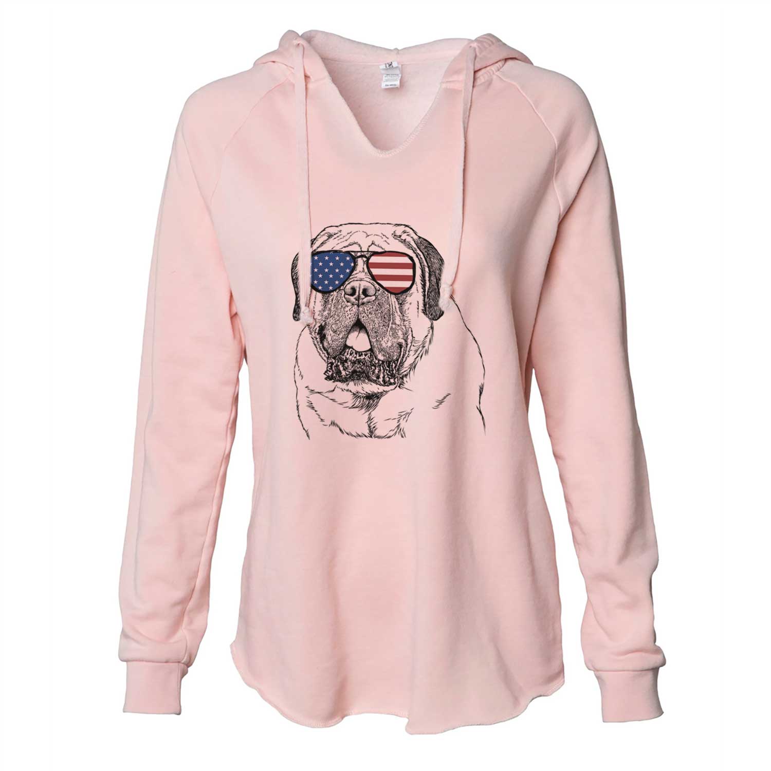 USA Jed the English Mastiff - Cali Wave Hooded Sweatshirt