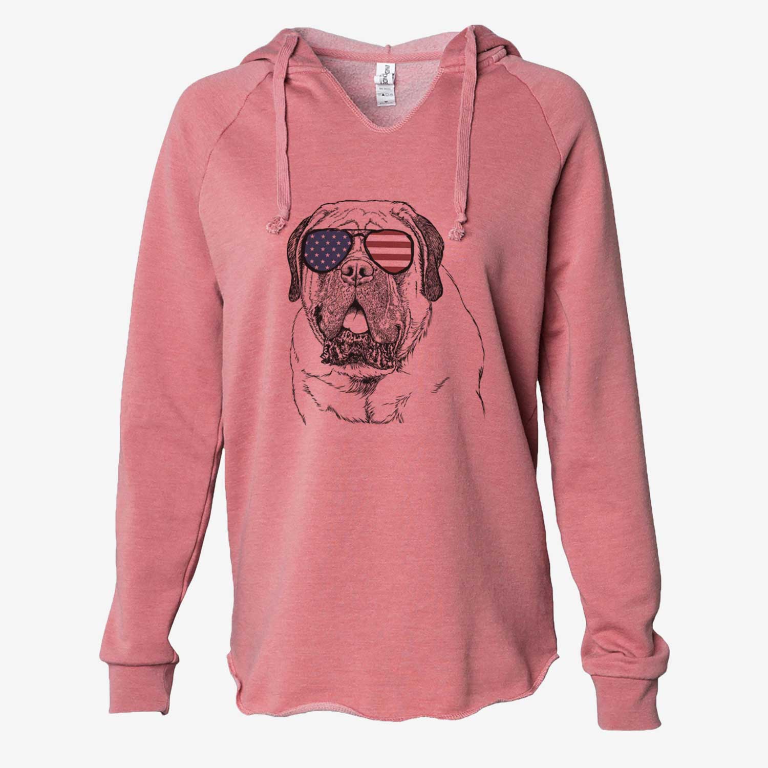 USA Jed the English Mastiff - Cali Wave Hooded Sweatshirt