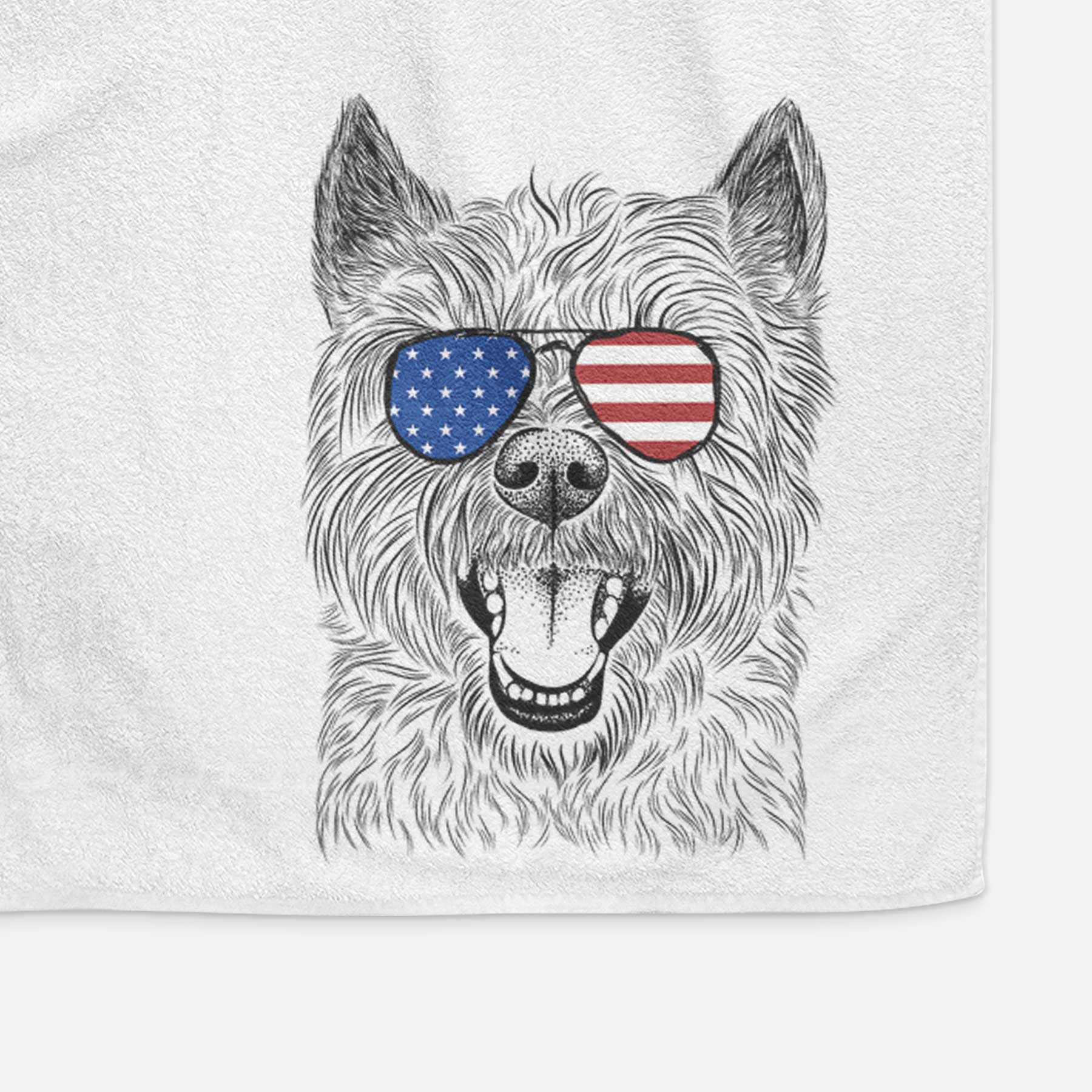 Jeff the Cairn Terrier Decorative Hand Towel