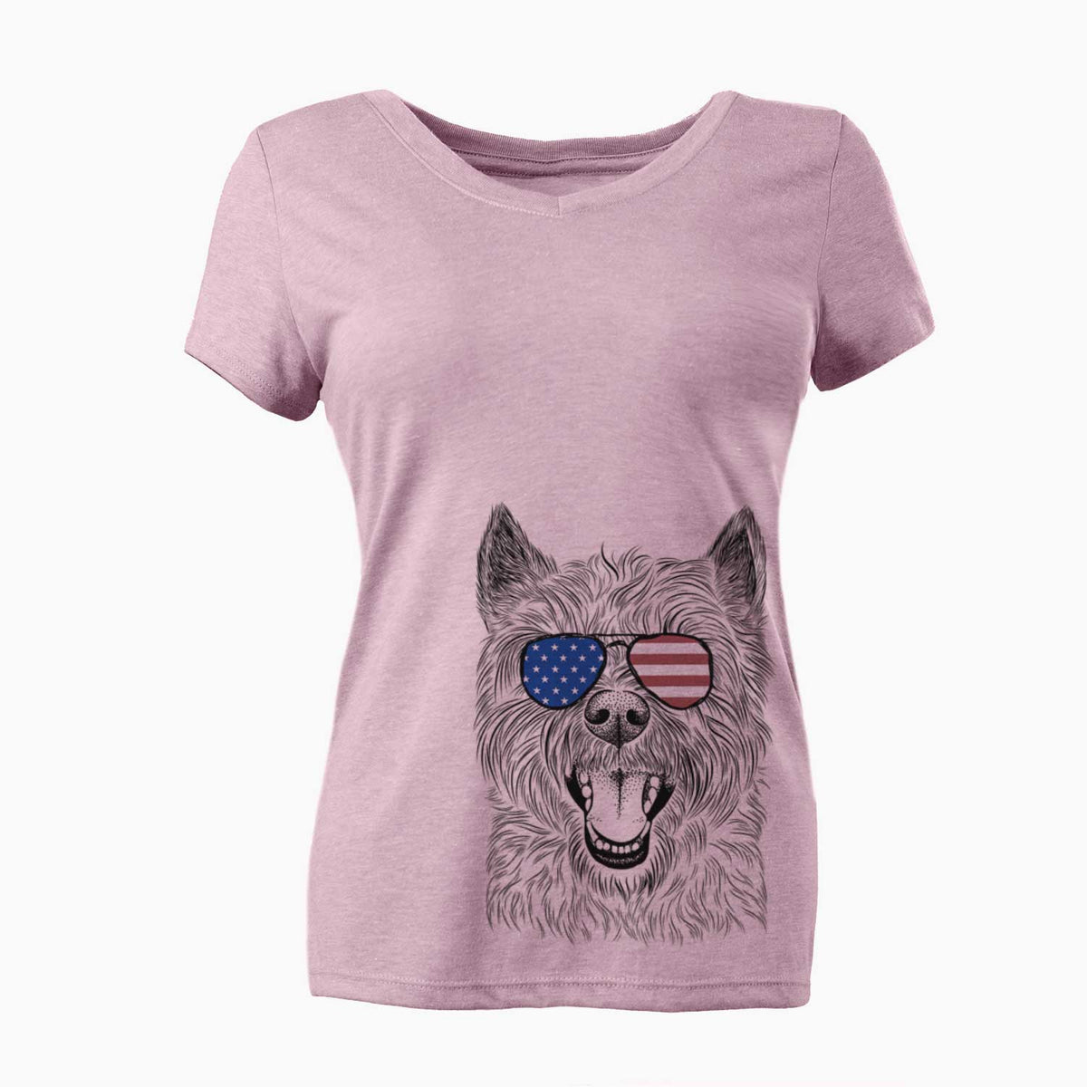 USA Jeff the Cairn Terrier - Women's Perfect V-neck Shirt