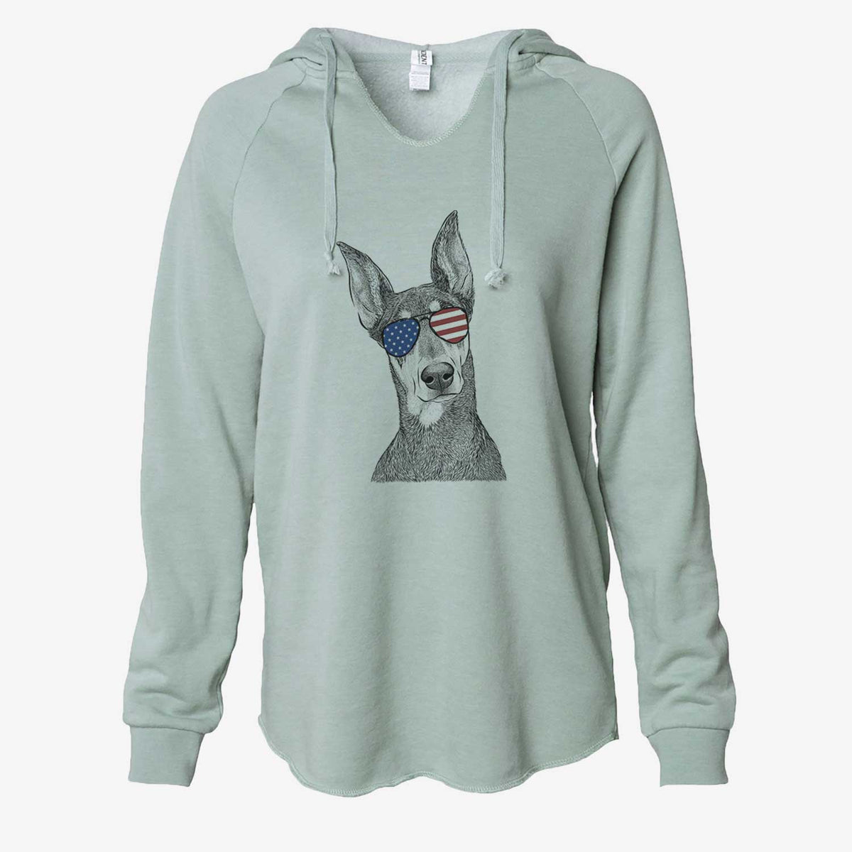 USA Jenna the Doberman Pinscher - Cali Wave Hooded Sweatshirt