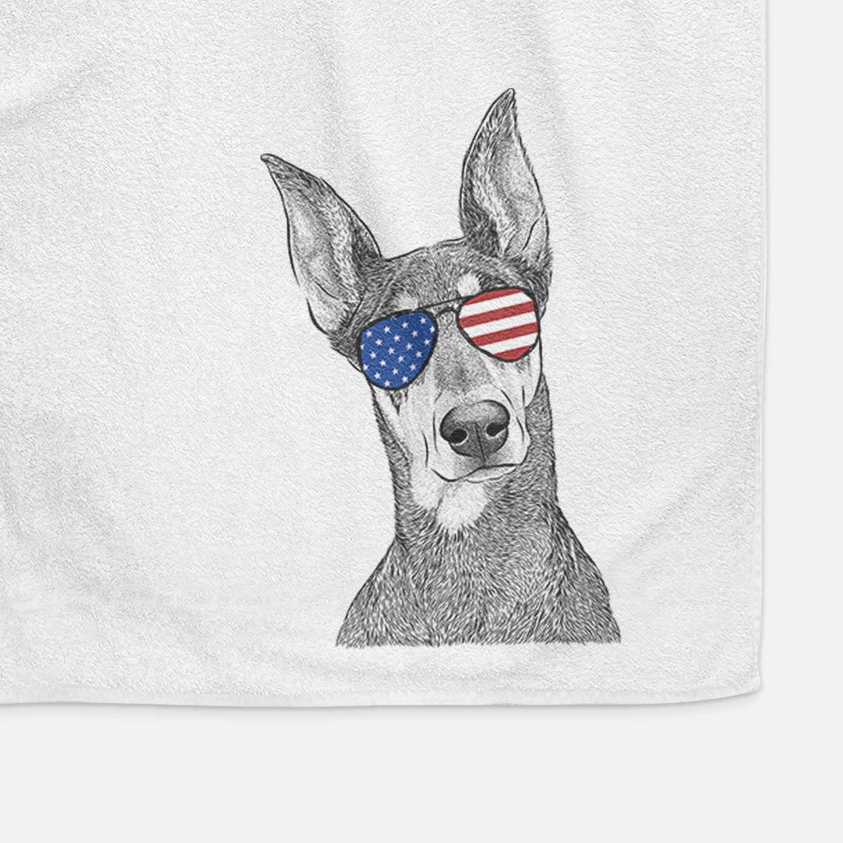 Jenna the Doberman Pinscher Decorative Hand Towel