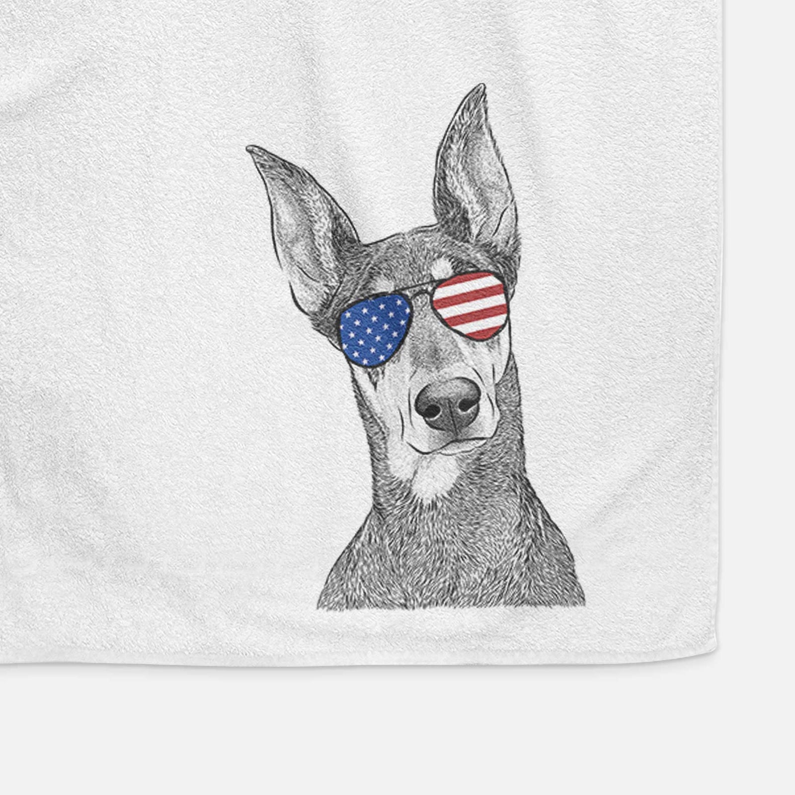 Jenna the Doberman Pinscher Decorative Hand Towel