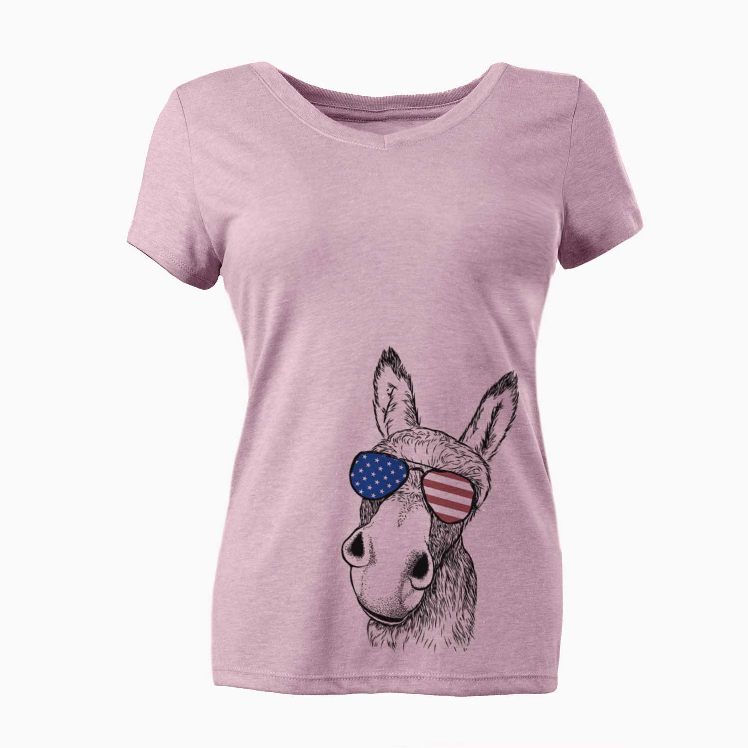 USA Jenny the Donkey - Women's Perfect V-neck Shirt