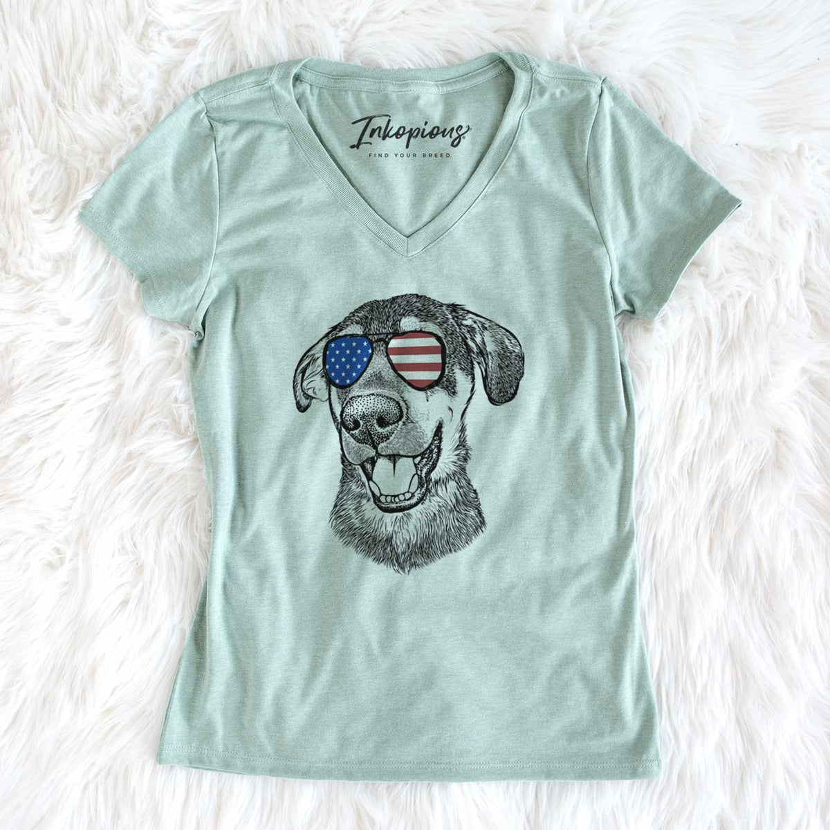 USA Jet the Mixed Breed - Women's Perfect V-neck Shirt