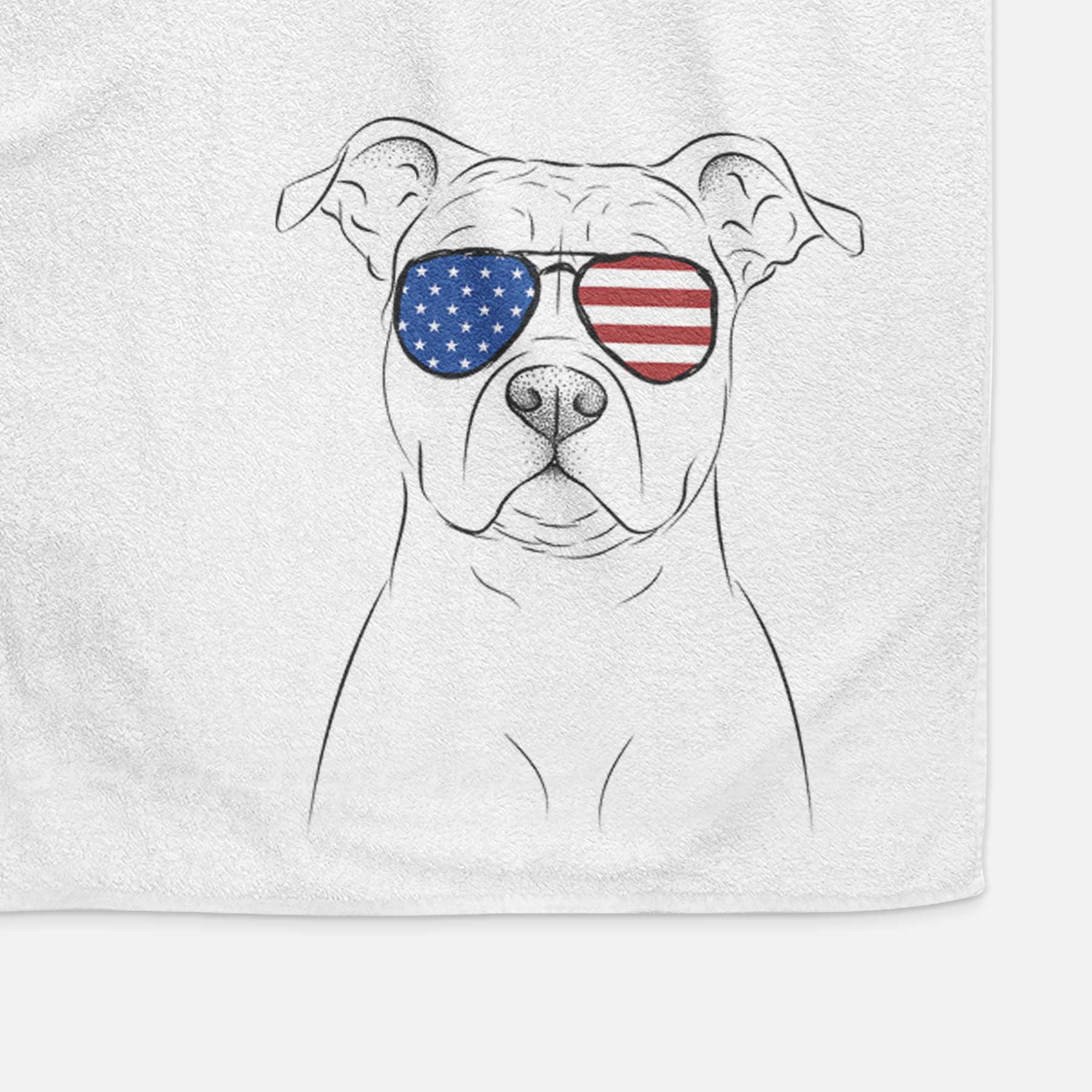 Jethro the American Staffordshire Terrier Decorative Hand Towel