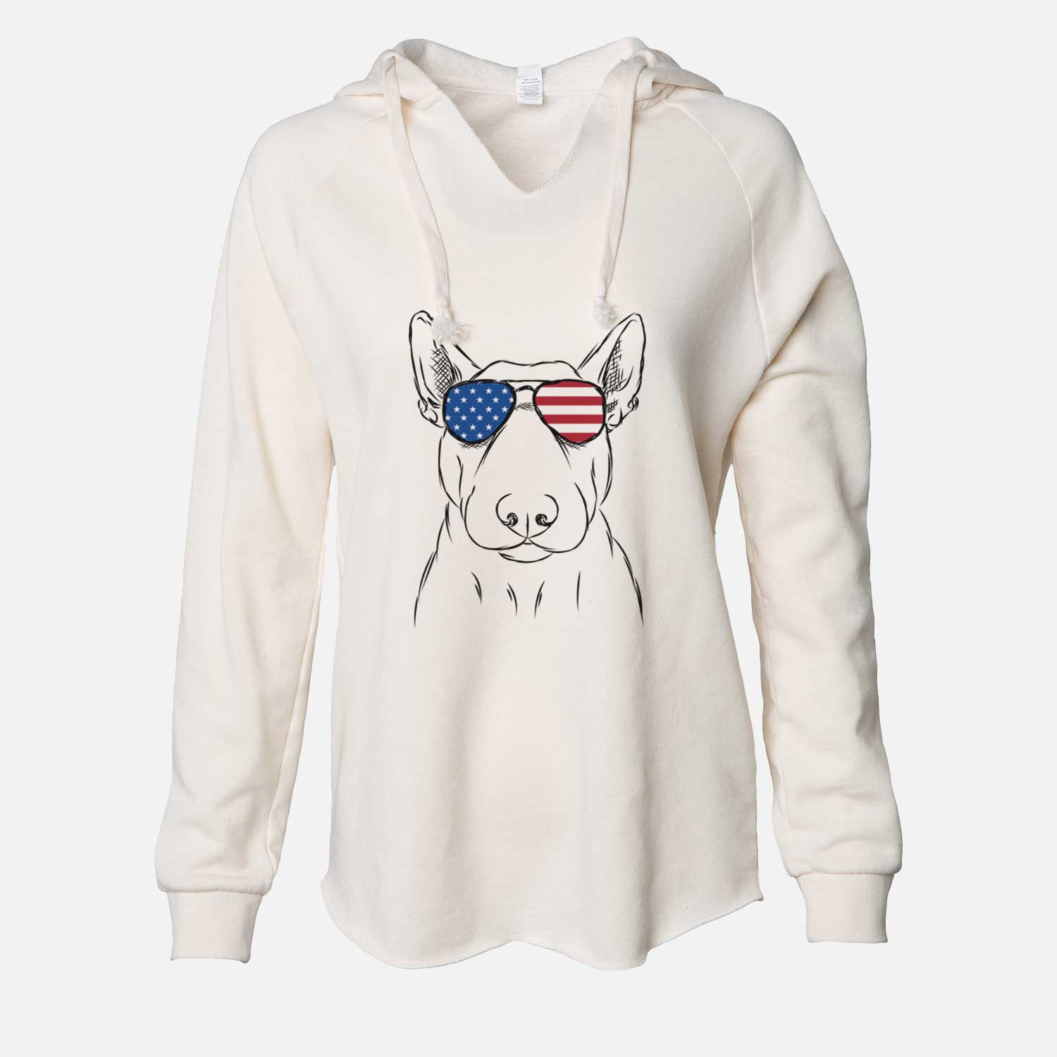 USA Jett the Bull Terrier - Cali Wave Hooded Sweatshirt
