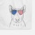 Jett the Bull Terrier Decorative Hand Towel