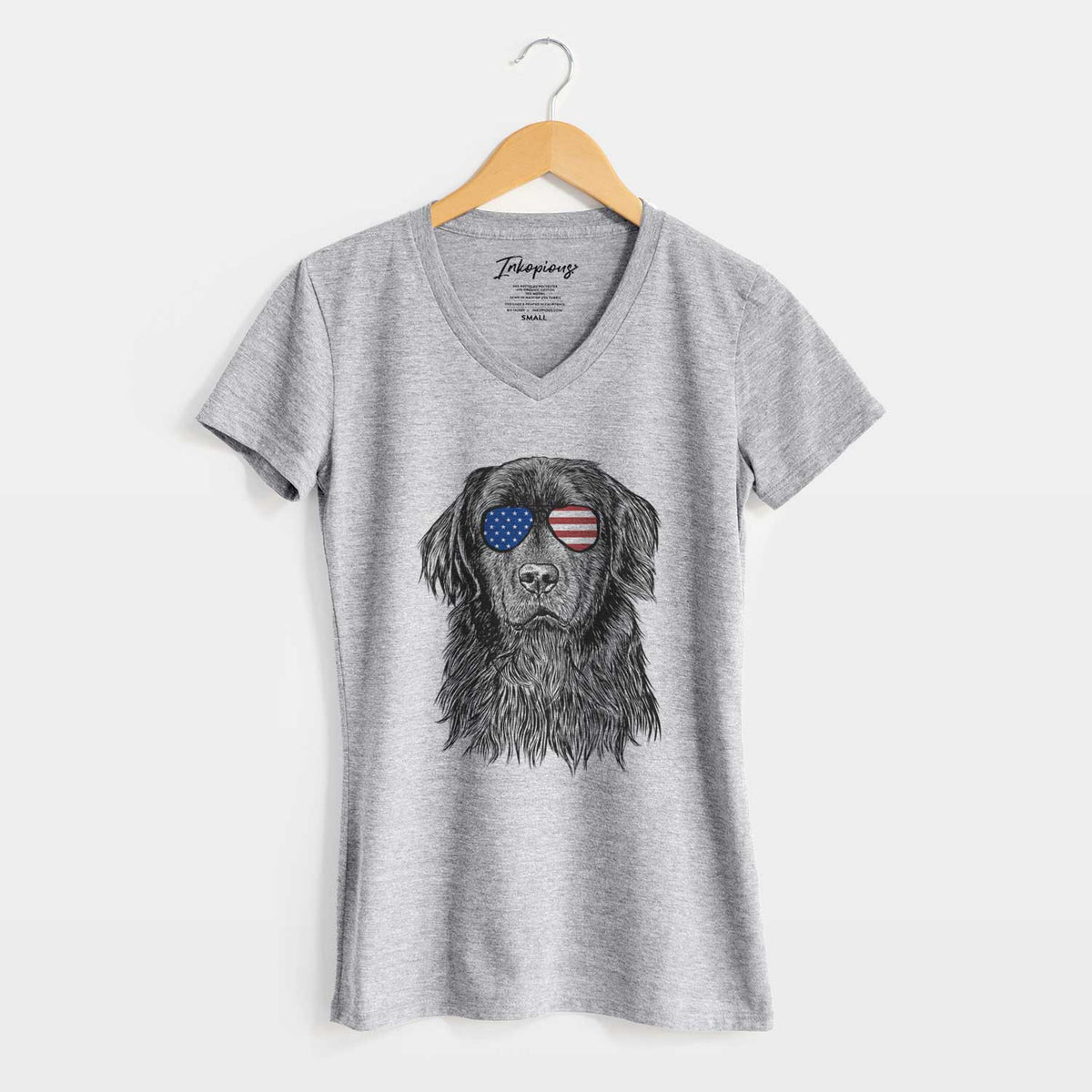 USA Jinx the Newfoundland - Women&#39;s Perfect V-neck Shirt